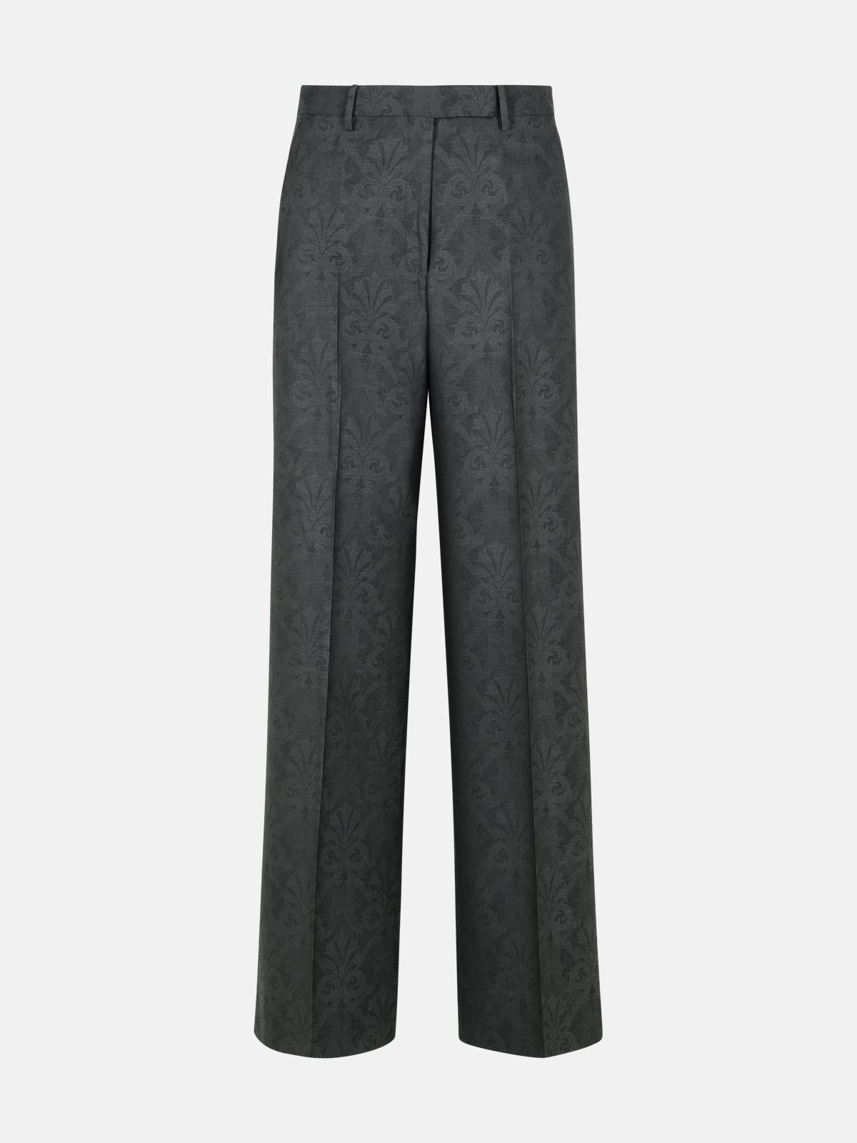 Etro Grey Wool Trousers