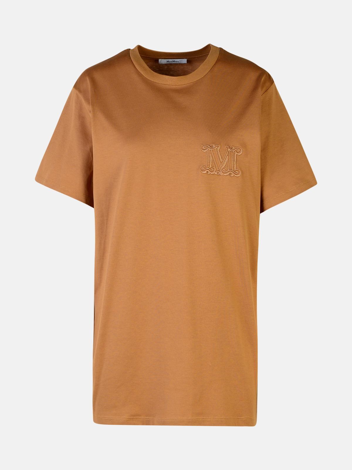 Max Mara Brown Cotton T-shirt