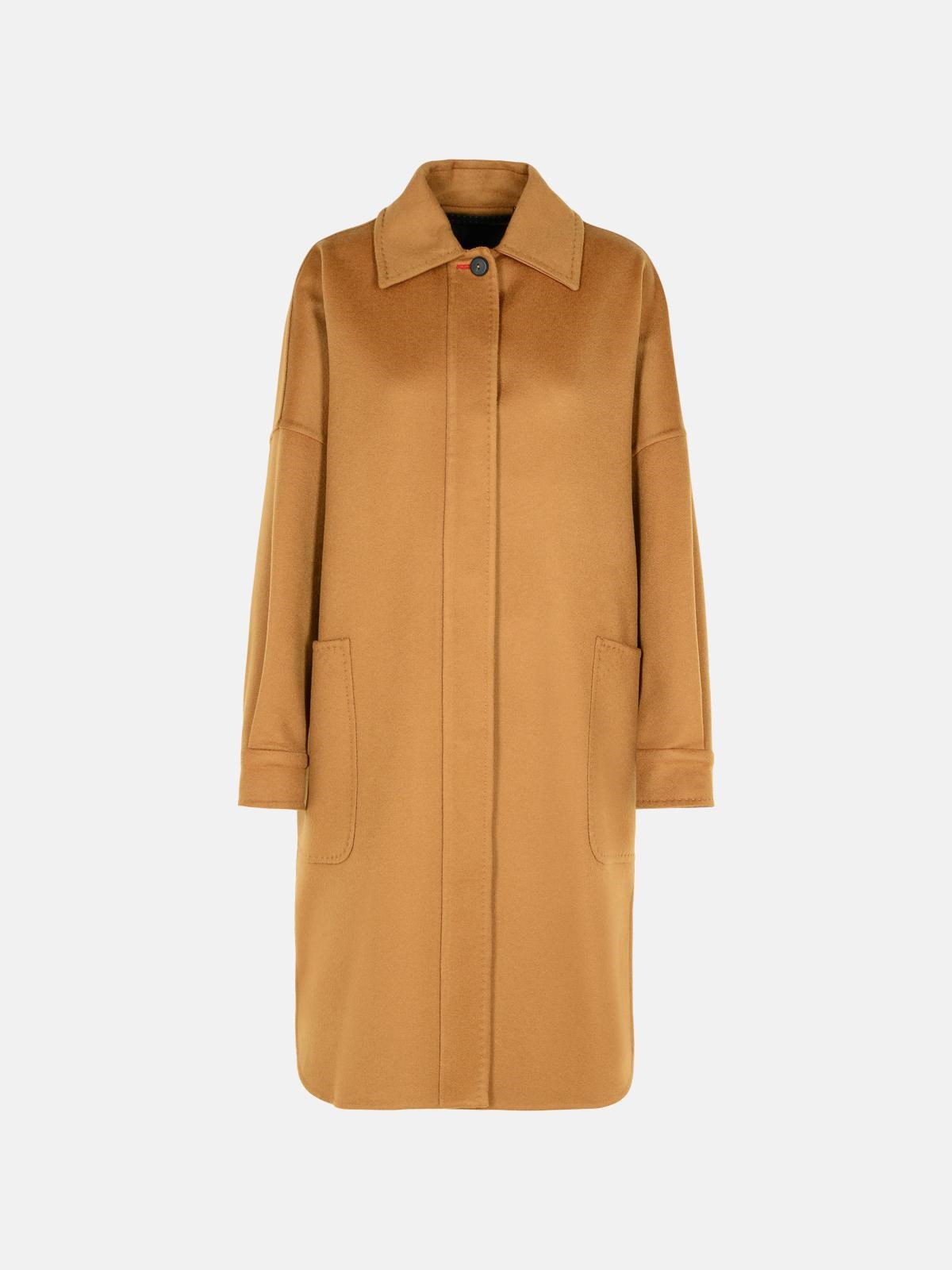 Max Mara 'baruffa' Brown Cashmere Coat In Brown