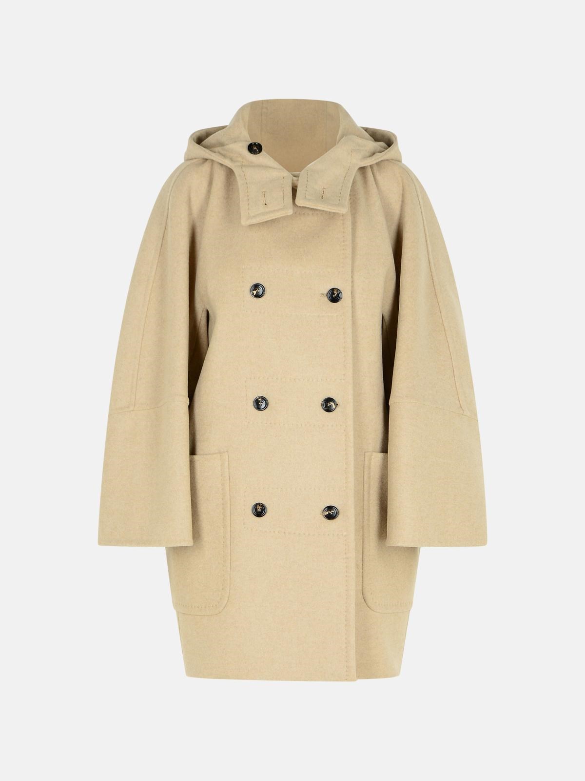 Max Mara 'arturo1234' Beige Wool Blend Coat In Beige