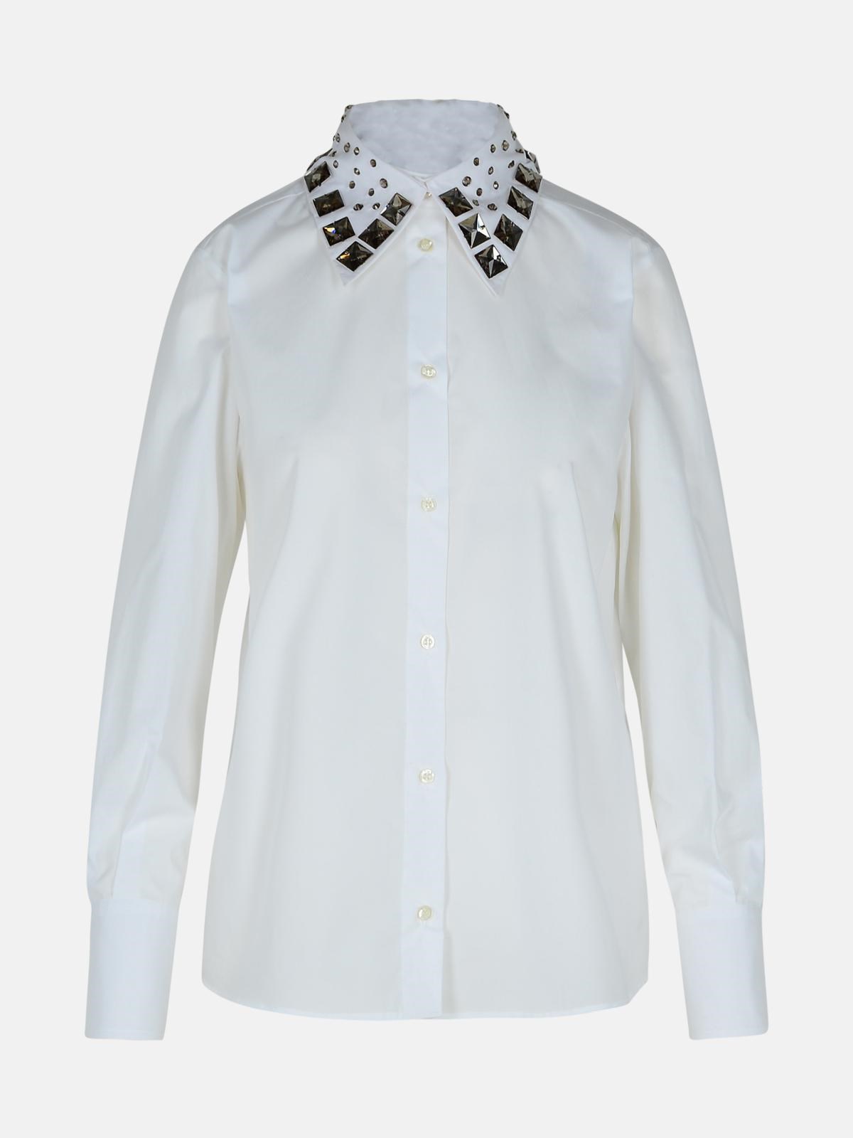 Msgm White Cotton Shirt