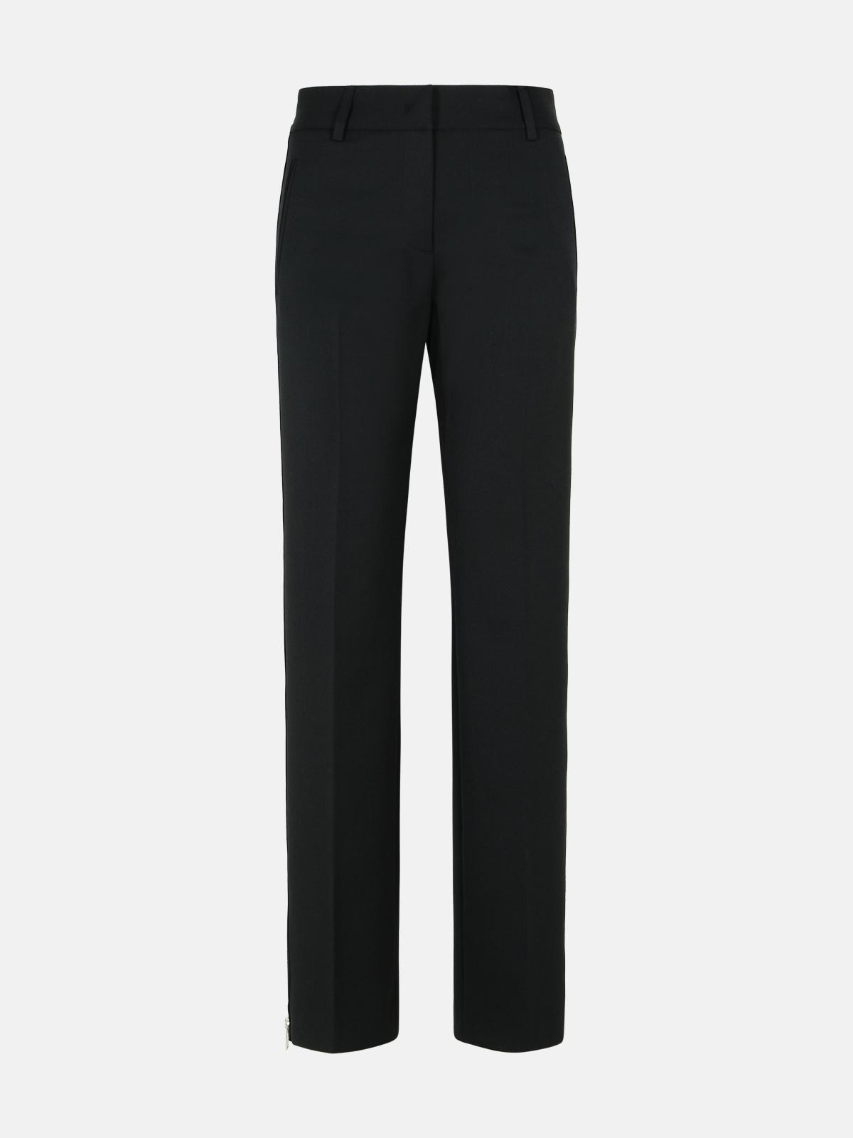 MSGM BLACK POLYESTER PANTS