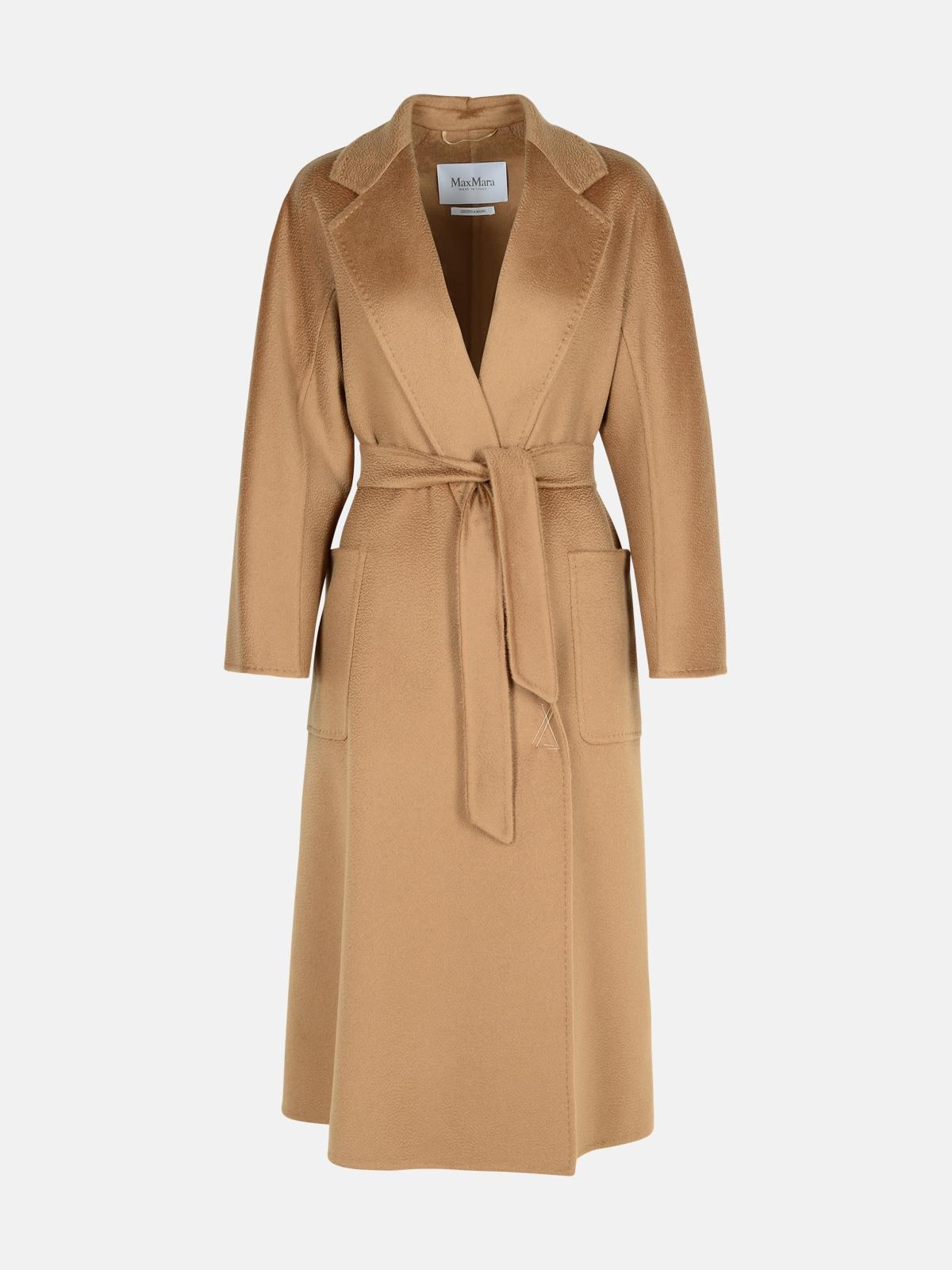 Shop Max Mara 'ludmilla' Brown Cashmere Coat