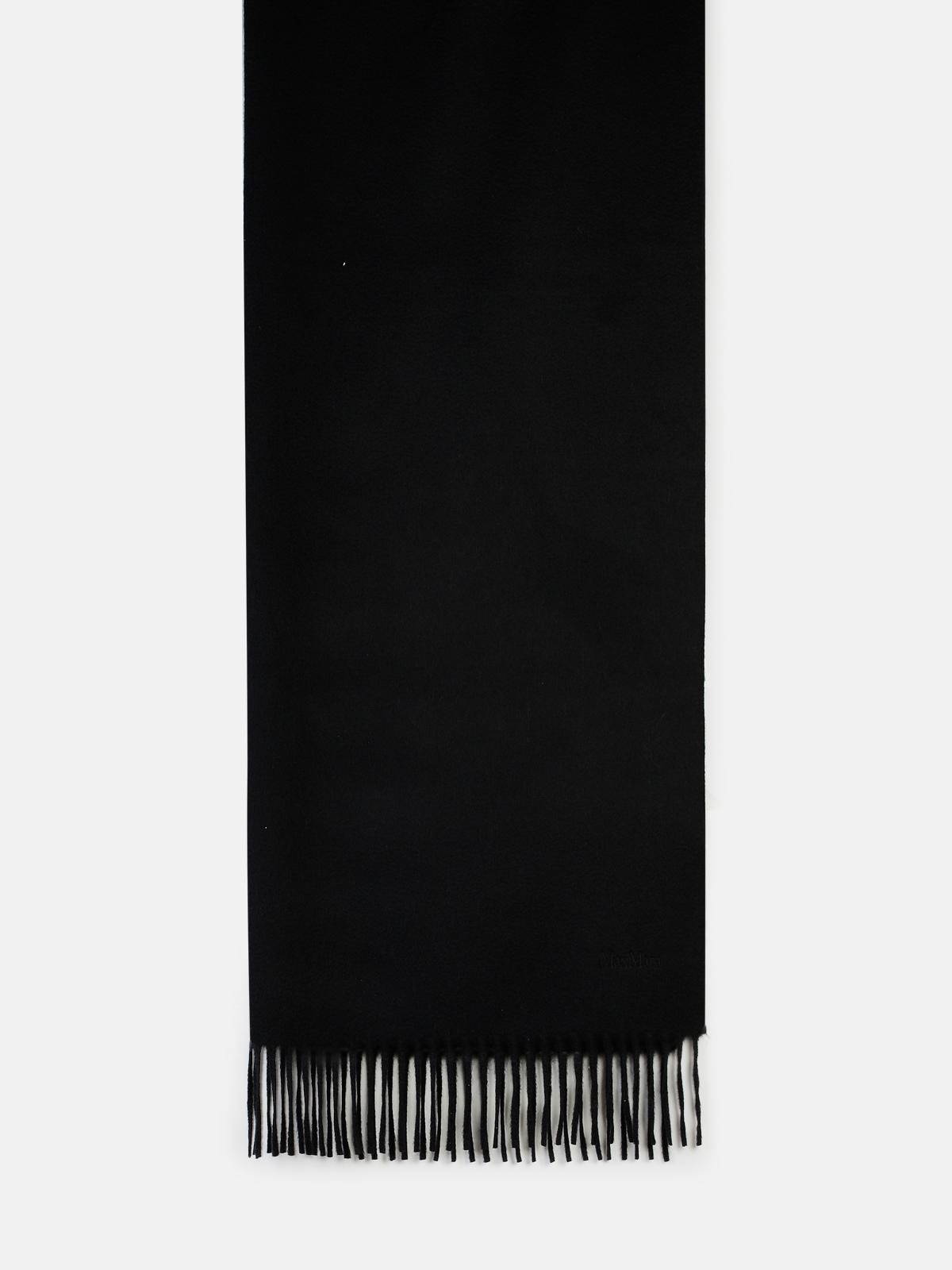 Max Mara 'baci' Black Chassimere Scarf