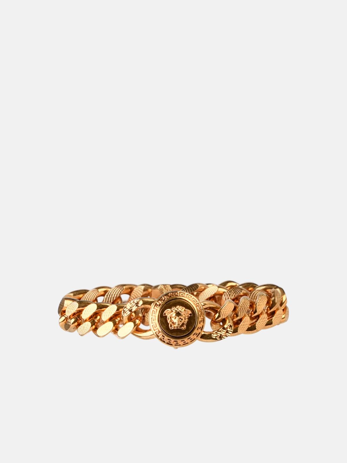 Shop Versace 'medusa' Gold Metal Bracelet