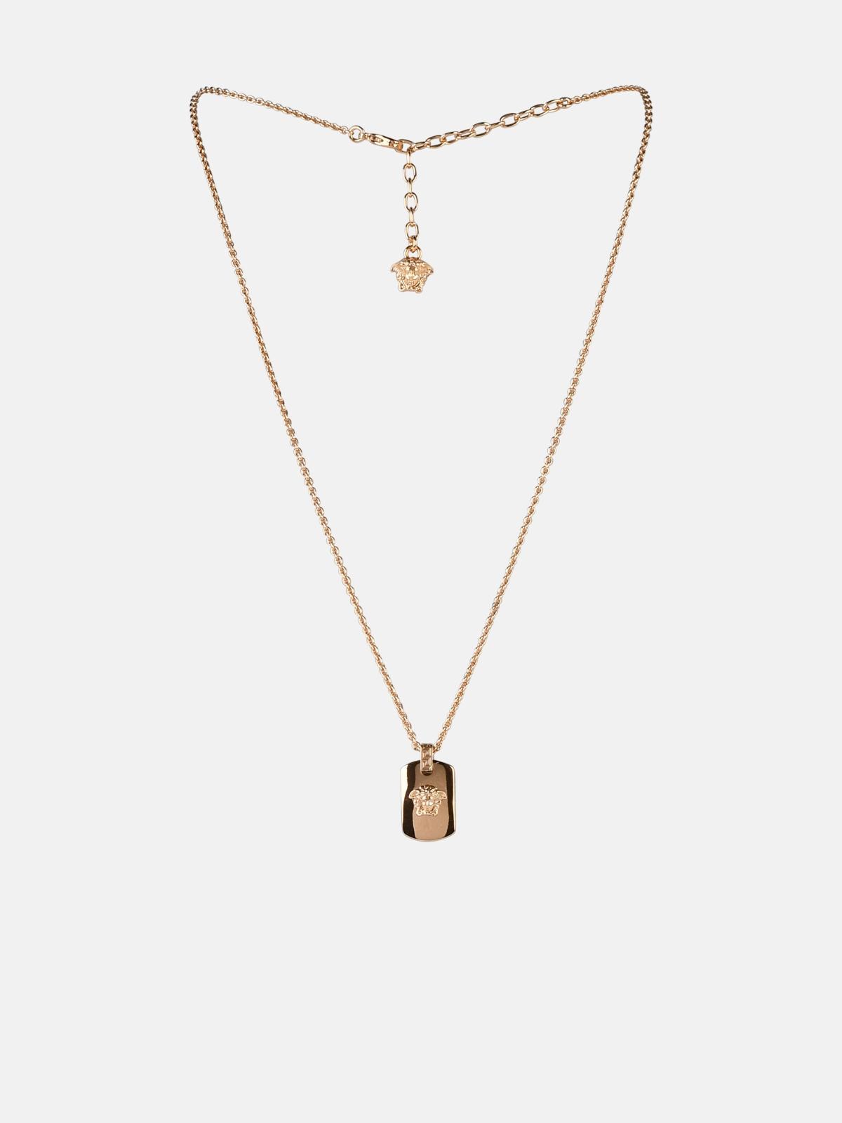 Shop Versace 'medusa' Gold Metal Necklace