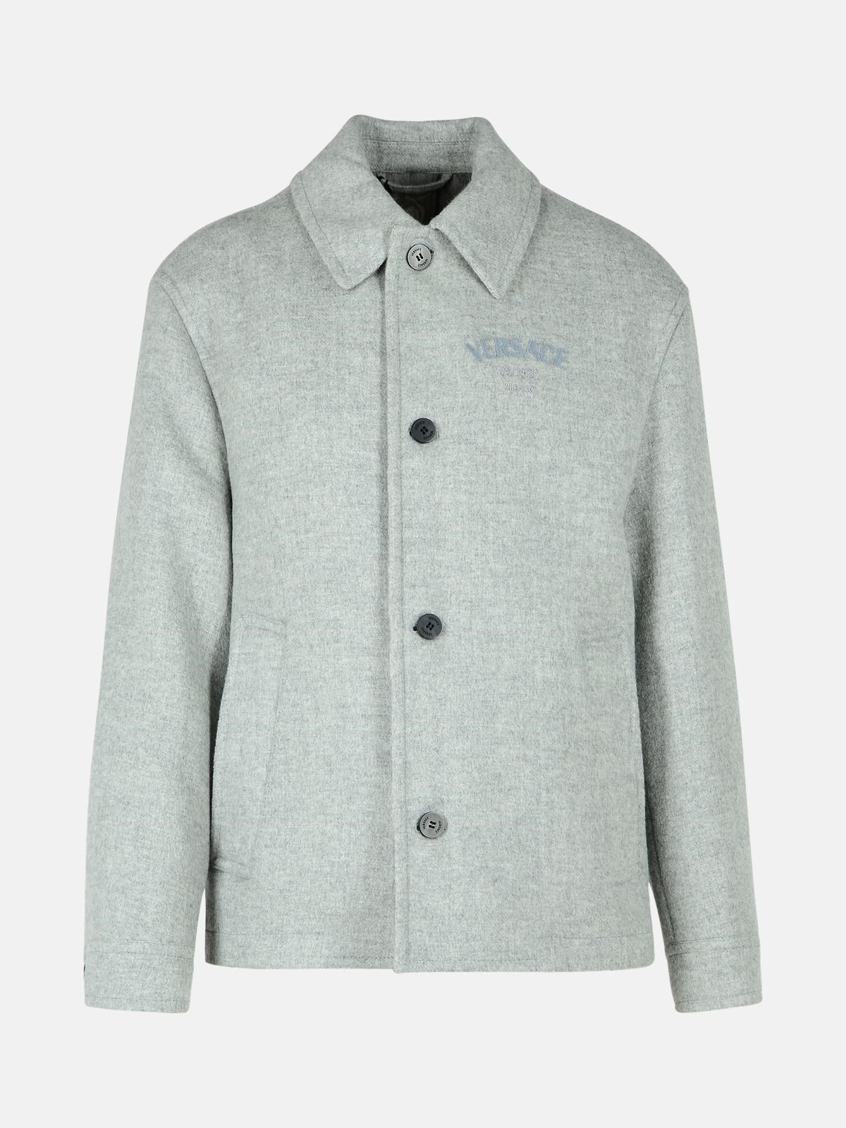 VERSACE VERSACE Grey Wool Jacket　VERSACE グレー ウール ジャケット