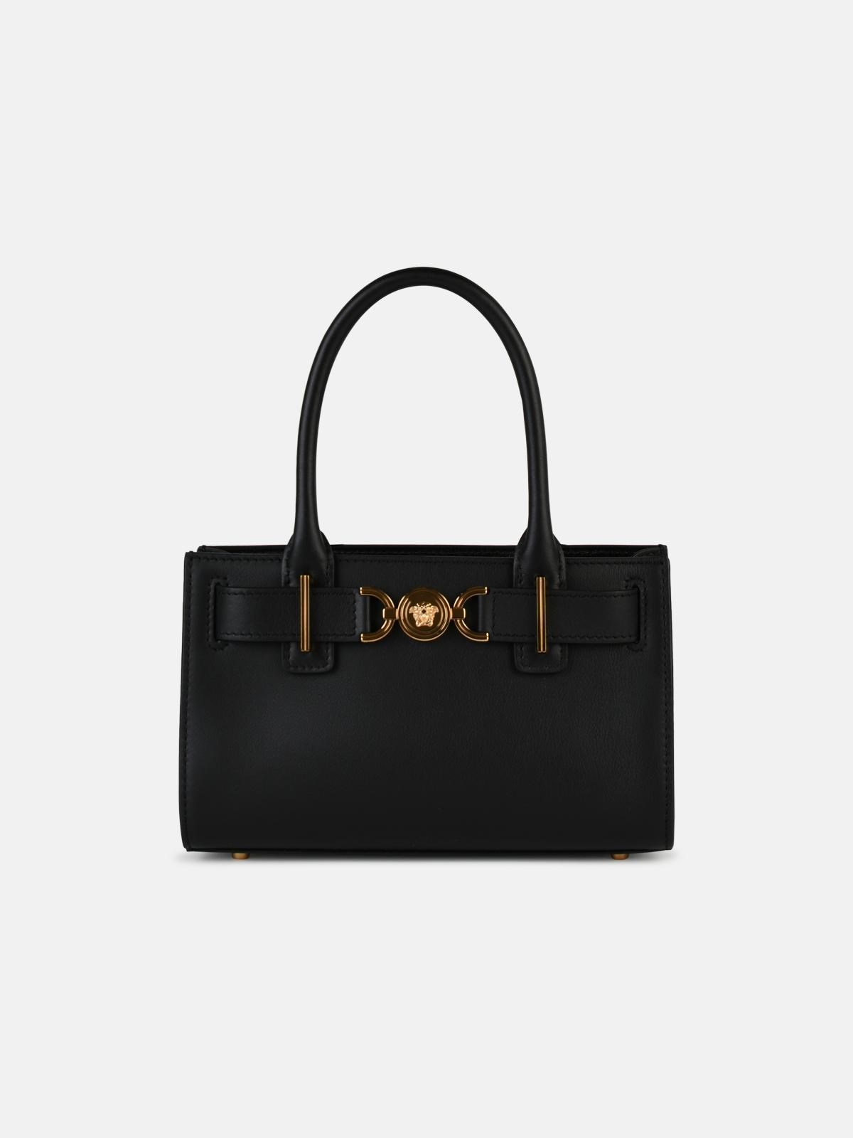 Versace Small 'medusa '95' Black Leather Bag