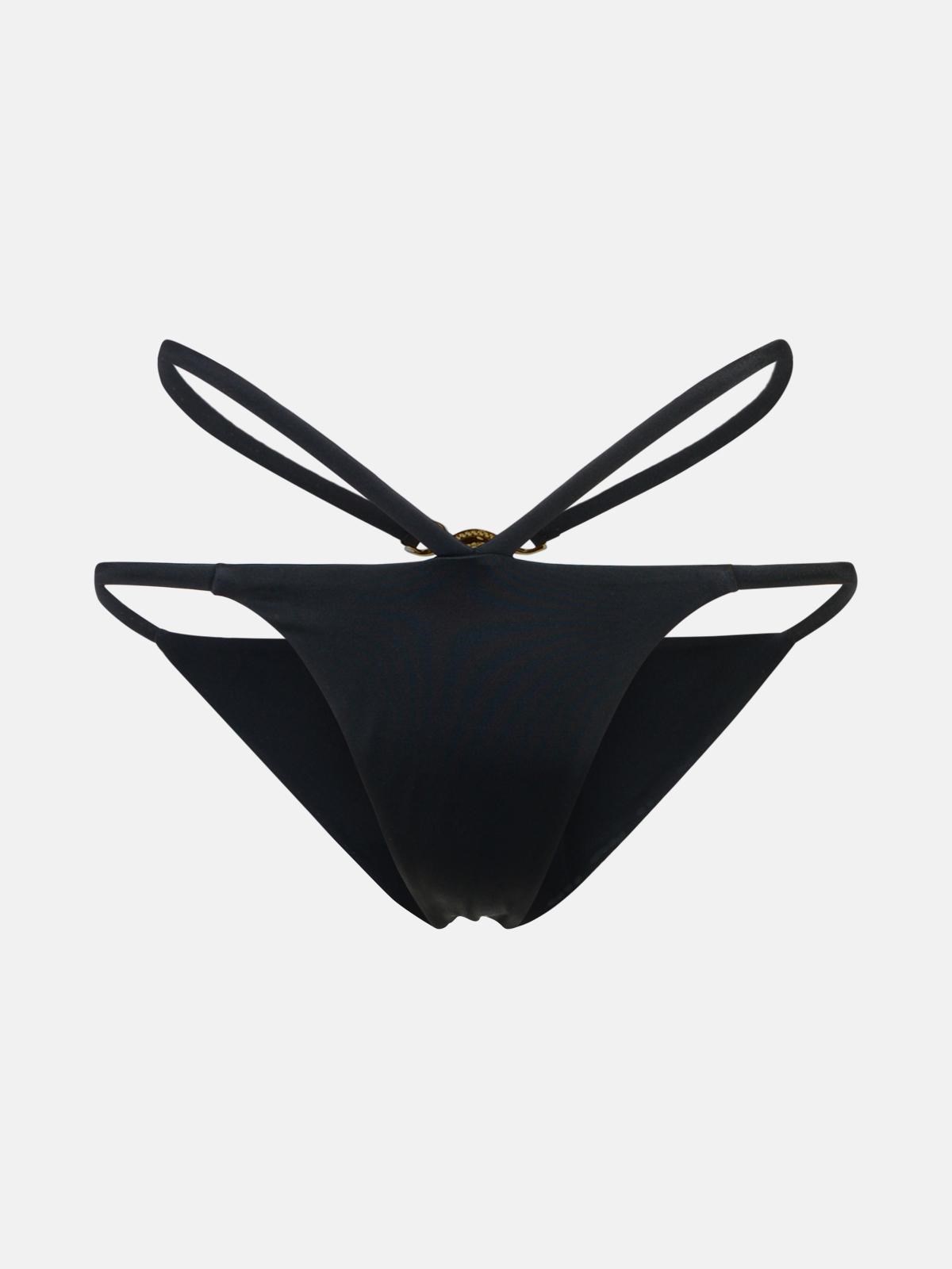 VERSACE Bikini Bottoms In Black Polyamide Blend
