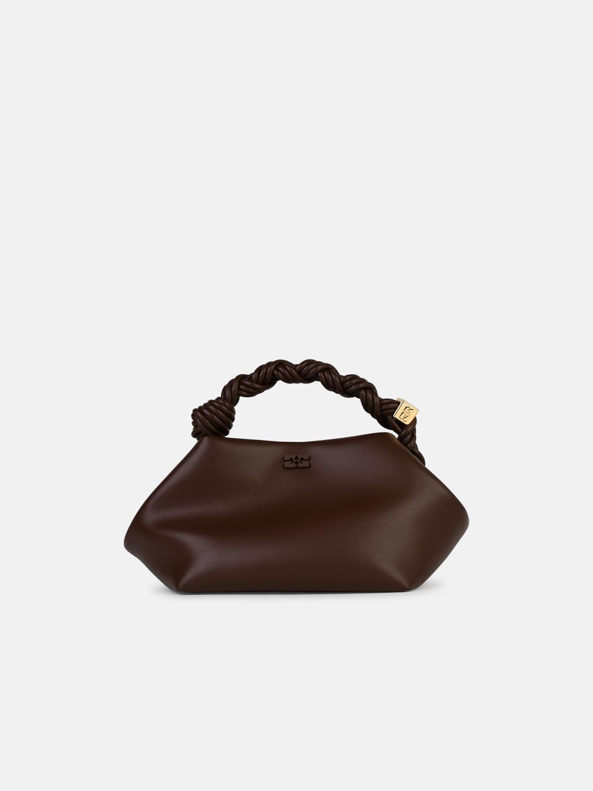 GANNI Small 'Bou' Brown Leather Bag　GANNI スモール 'Bou' ブラウン レザー バッグ GANNI