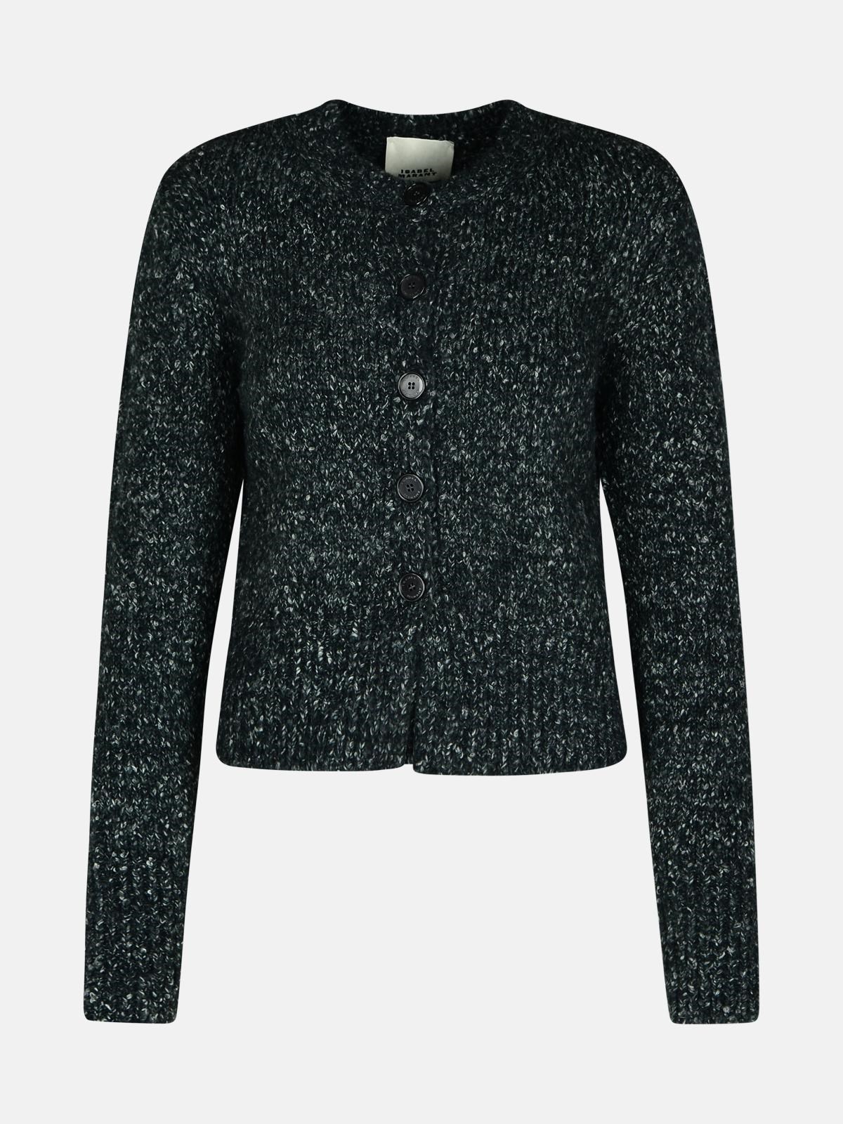 Isabel Marant 'kathlen' Grey Acrylic Blend Cardigan In Grey