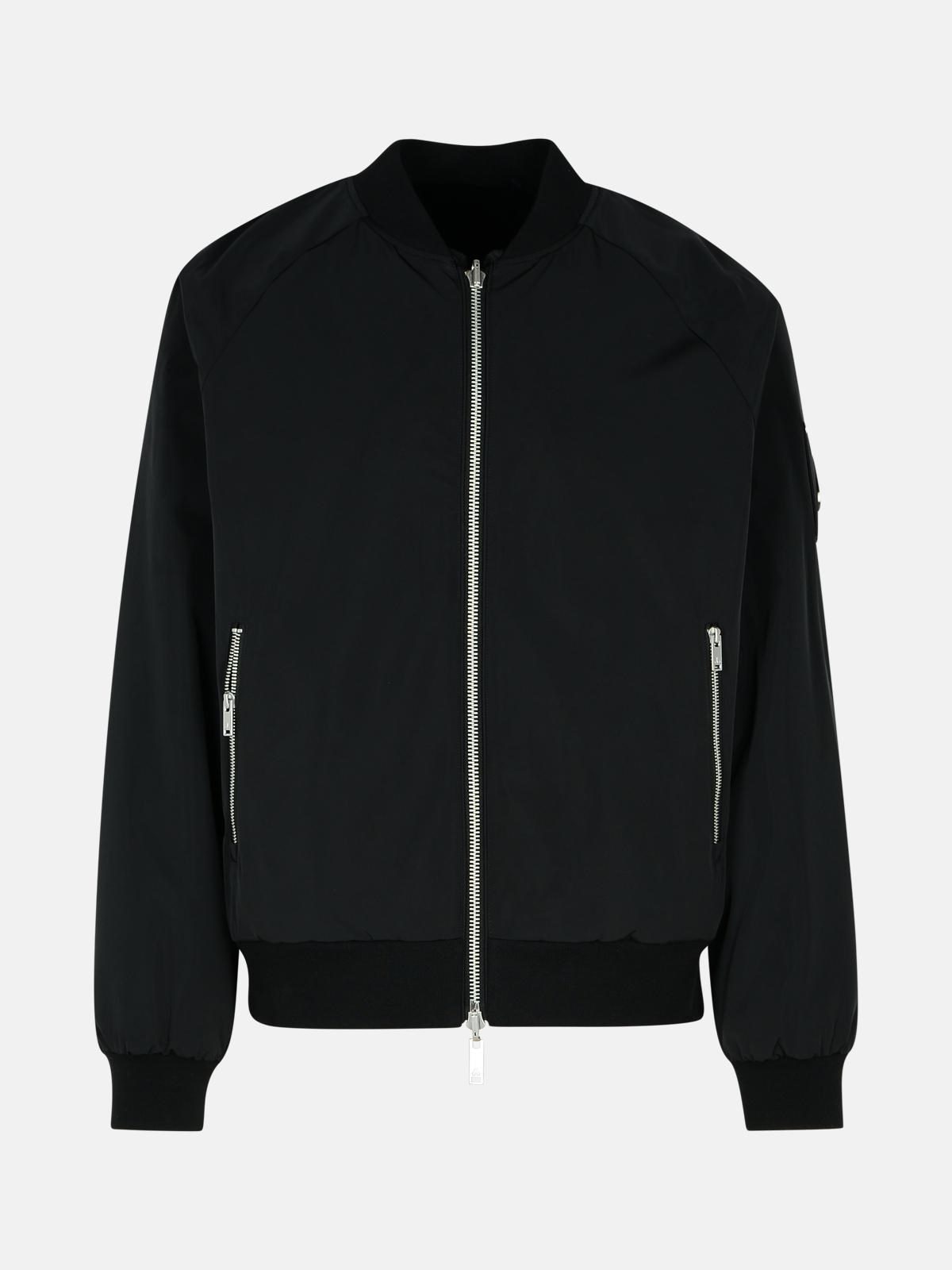 Moose Knuckles 'bunny' Black Polyester Bomber Jacket