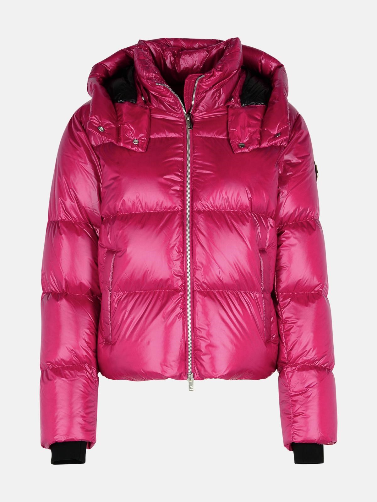 Moose Knuckles 'moonstone' Fuchsia Nylon Down Jacket