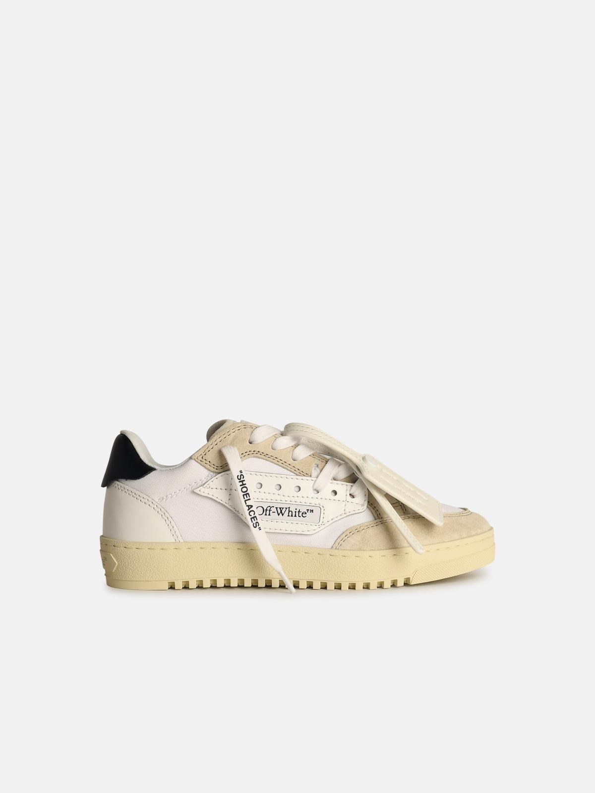 Off-white '5.0' White Cotton Blend Sneakers In White