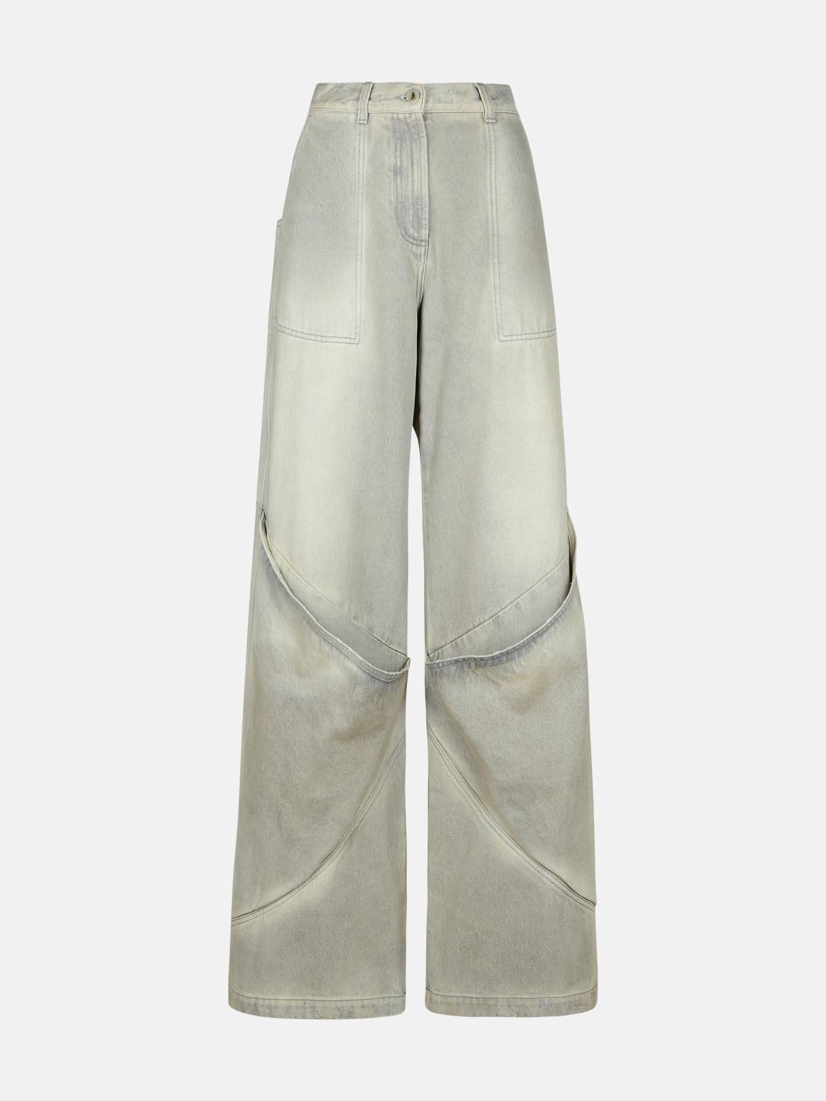 THE ATTICO Gray Cotton Jeans　THE ATTICO グレー コットン ジーンズ THE