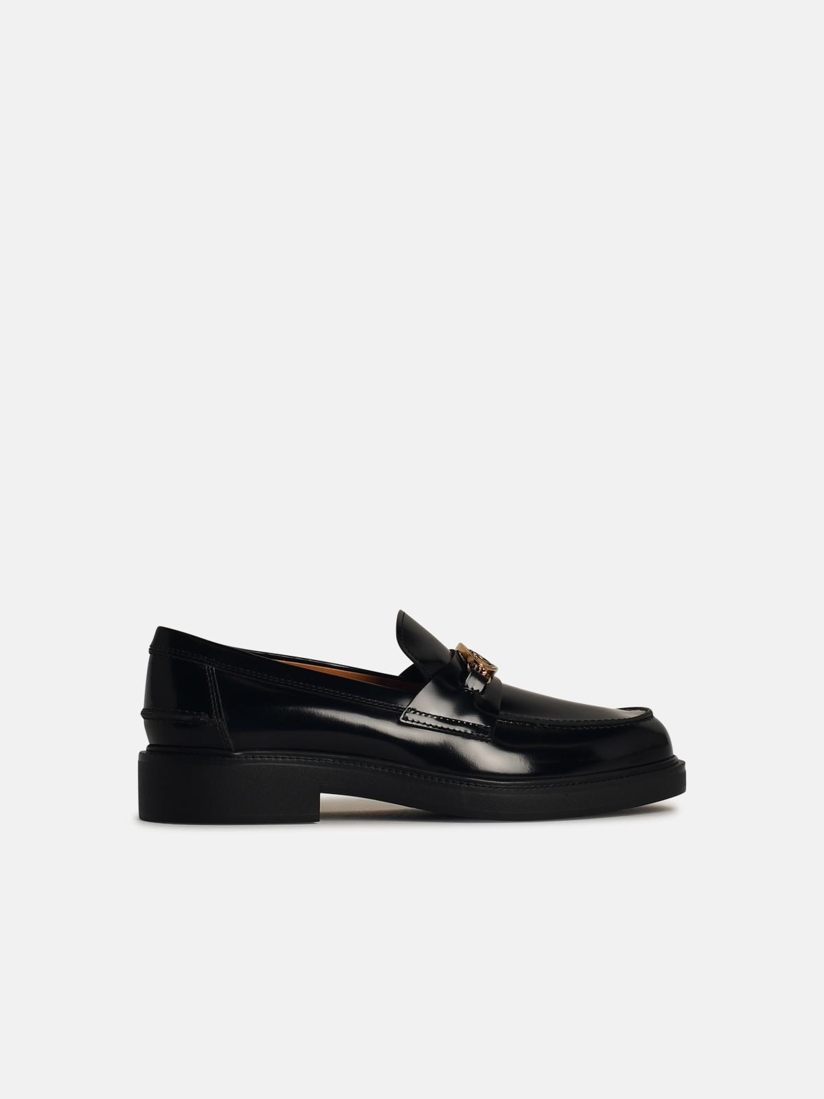 Tod's Black Leather Loafers