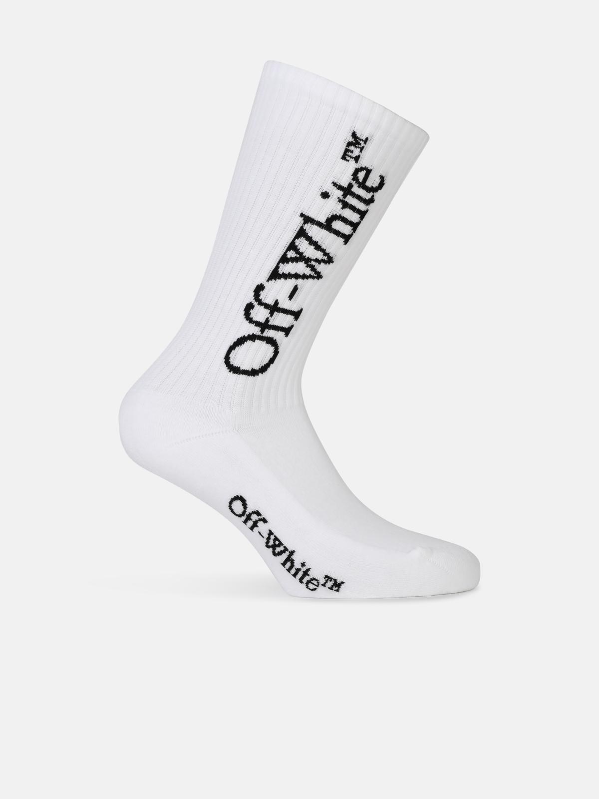 Off-white 'bookish' White Cotton Socks
