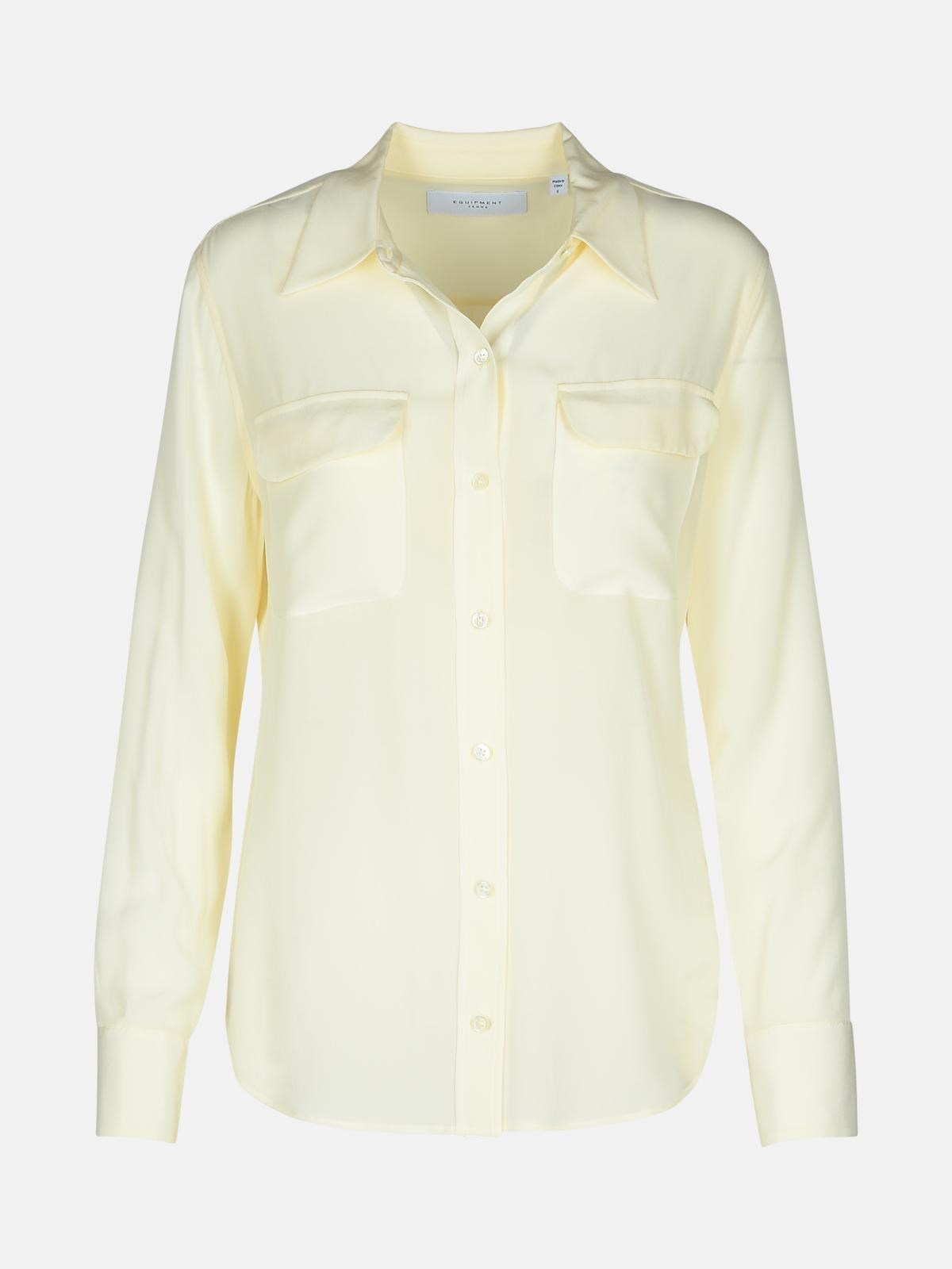 EQUIPMENT CREAM SILK SHIRT