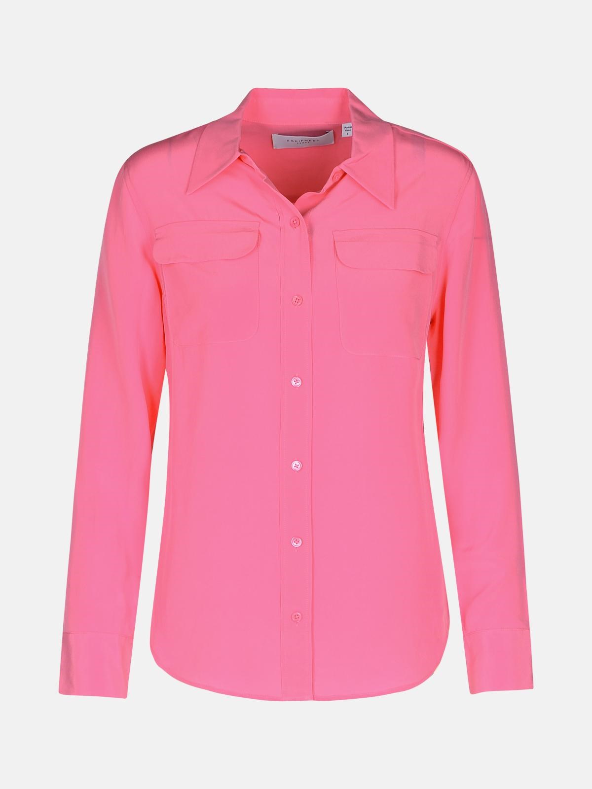Equipment Pink Silk Shirt