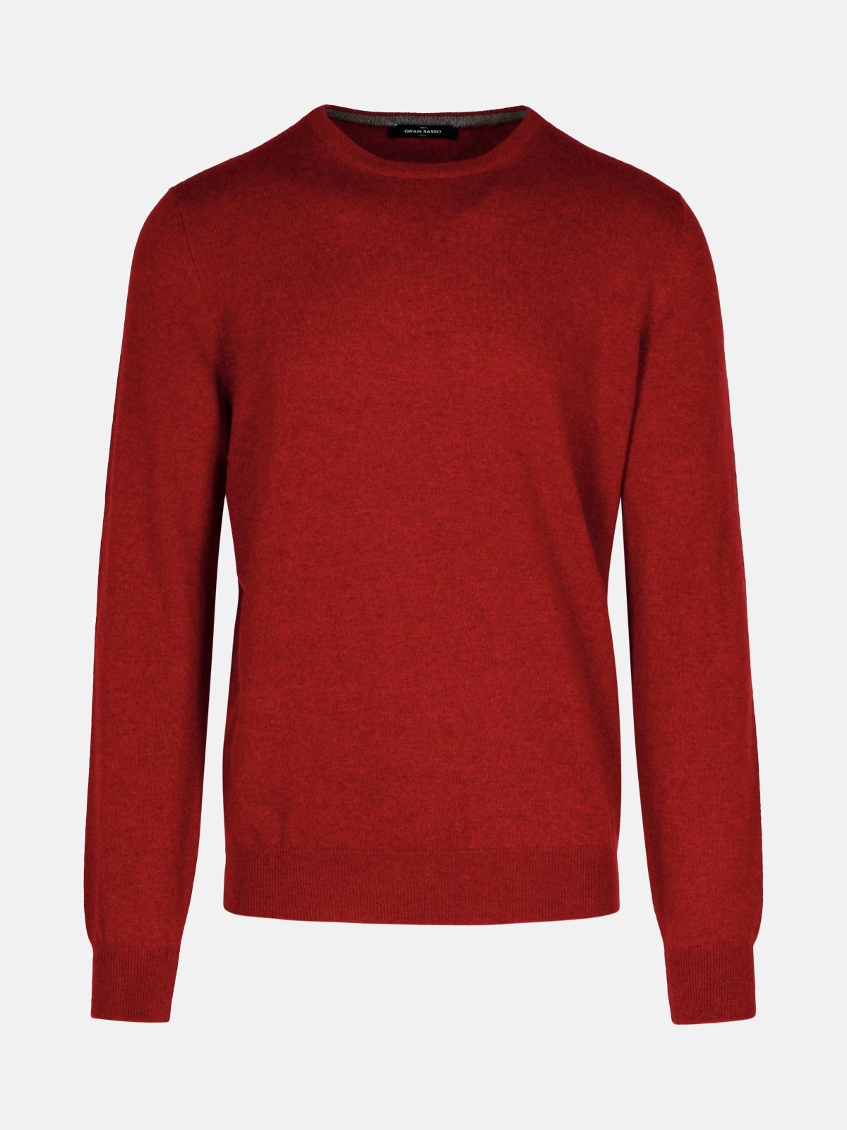 Gran Sasso Red Cashmere Sweater In Red