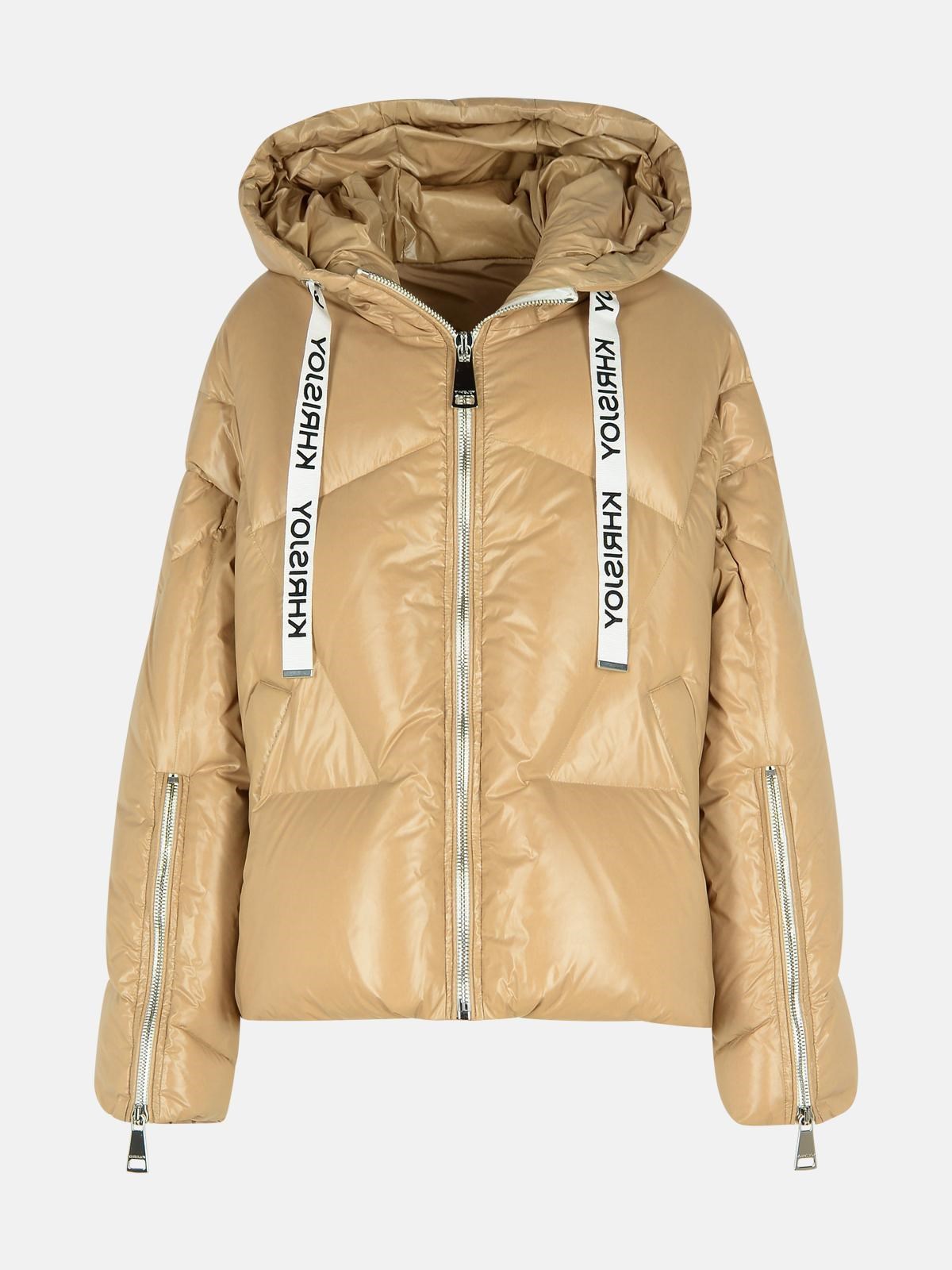 Khrisjoy 'shiny' Beige Polyamide Down Jacket