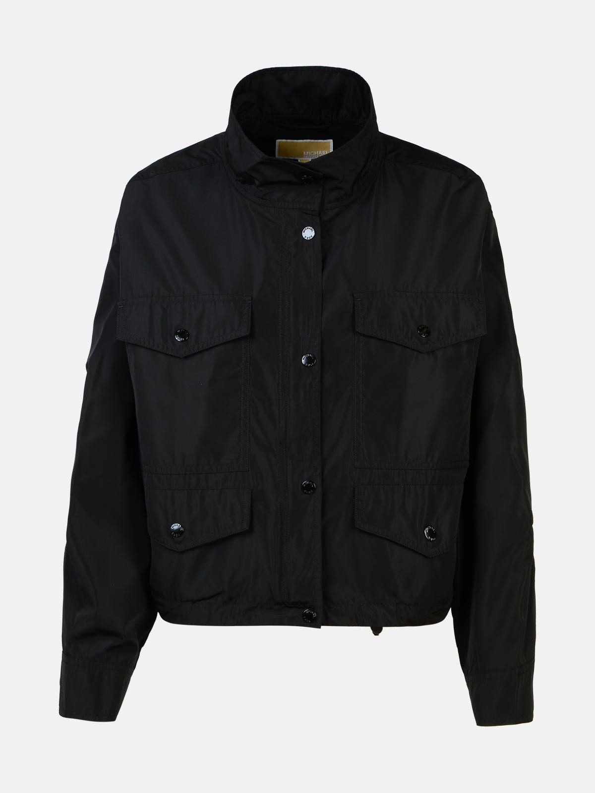 Michael Michael Kors Black Polyester Jacket In Black