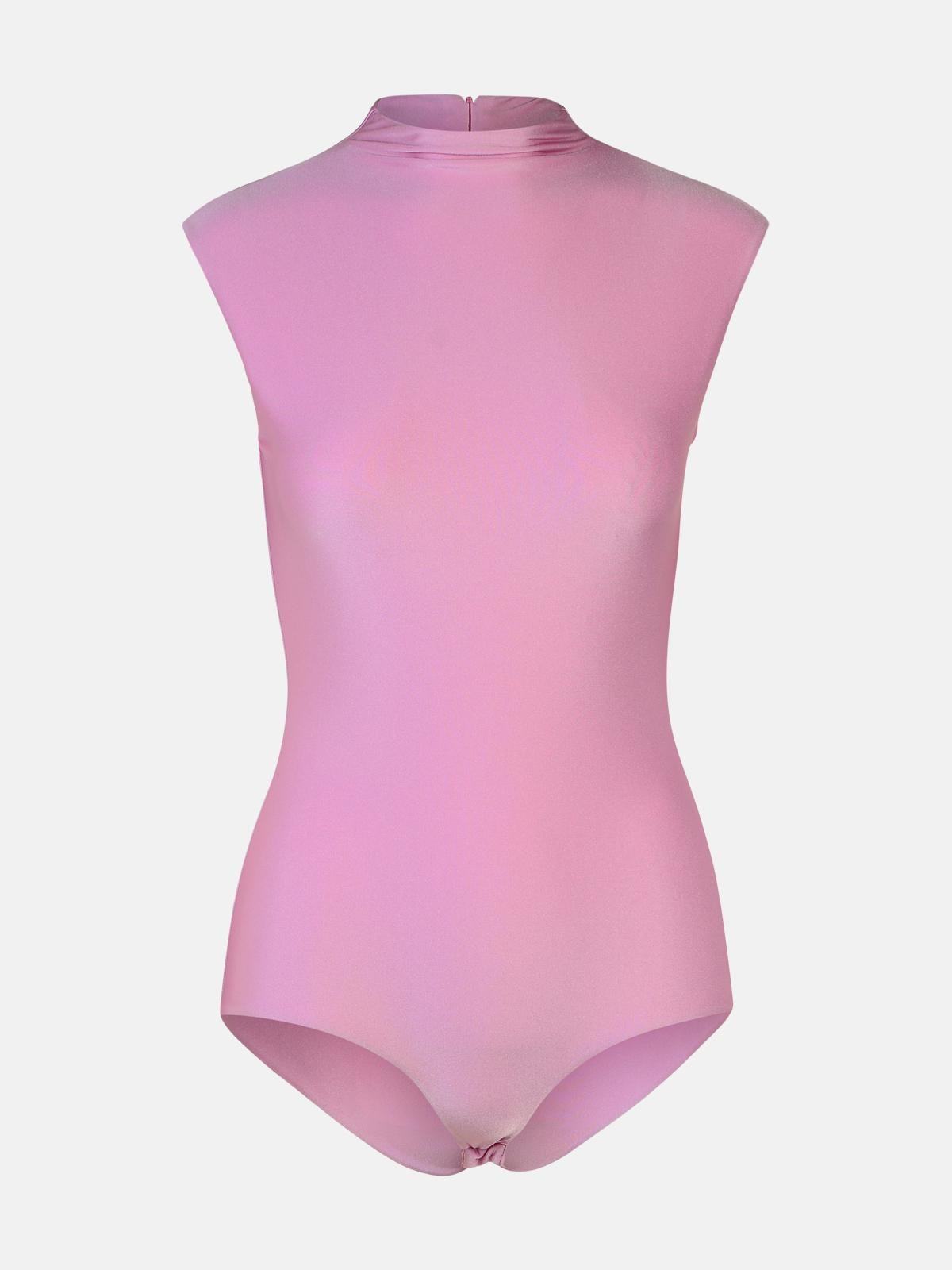 Sportmax 'cristin' Pink Polyamide Blend Bodysuit