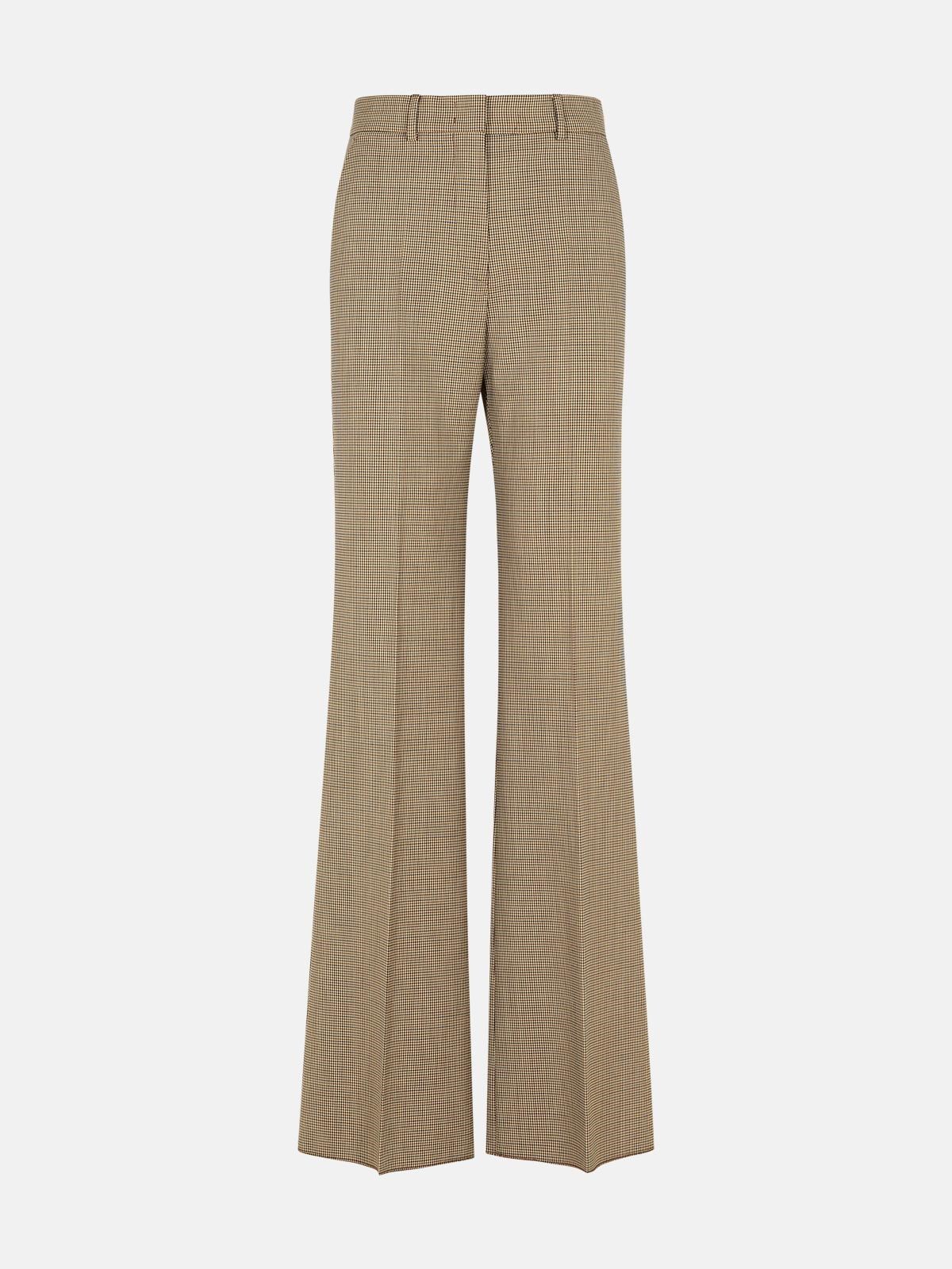 Sportmax 'teso' Brown Virgin Wool Blend Pants In Brown