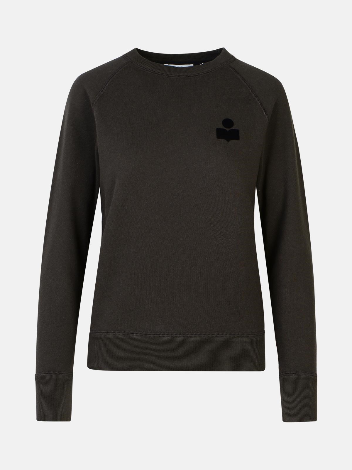 ISABEL MARANT ÉTOILE 'MILLA' BLACK COTTON BLEND SWEATSHIRT