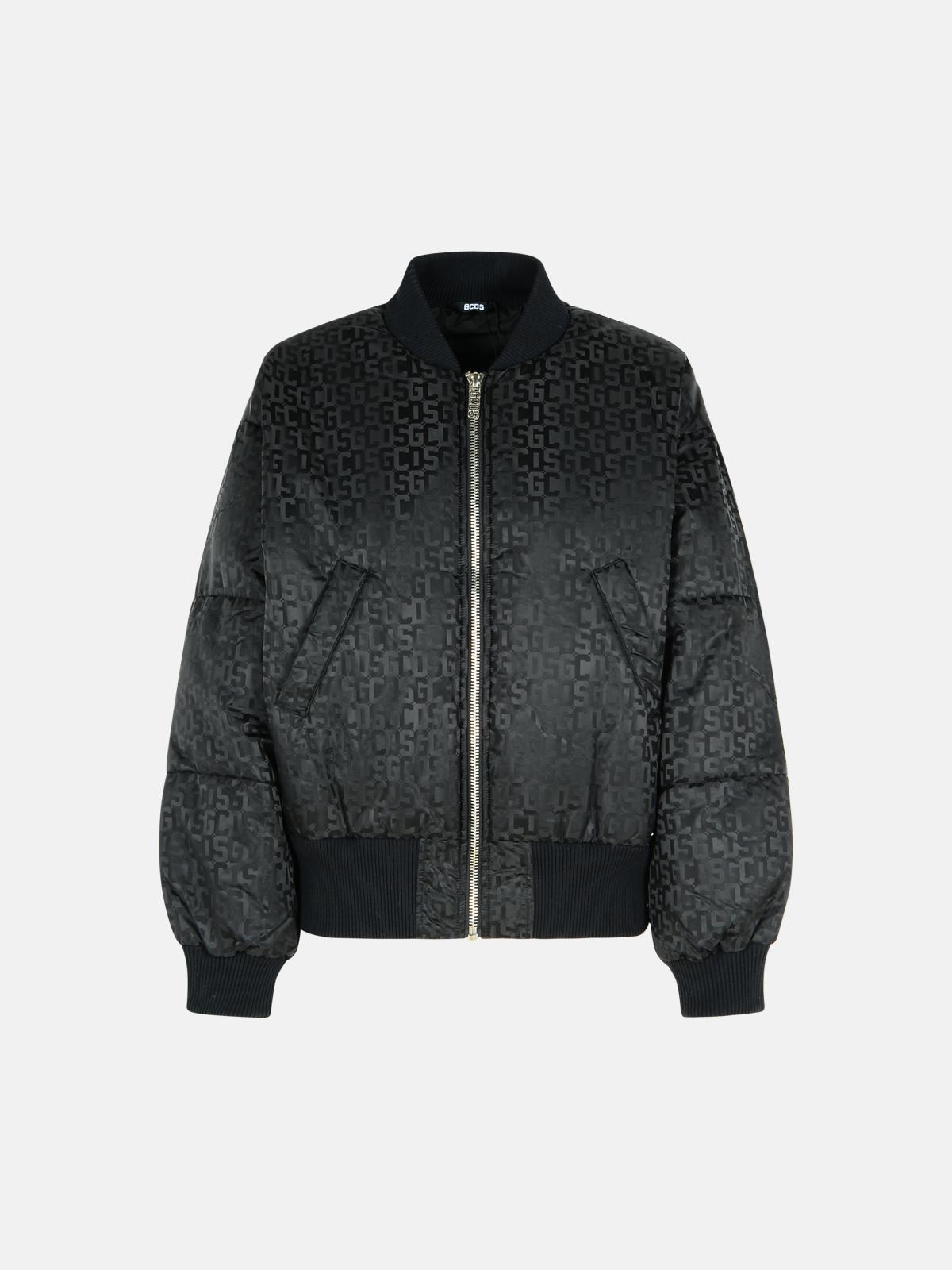 Gcds Black Nylon Bomber Jacket