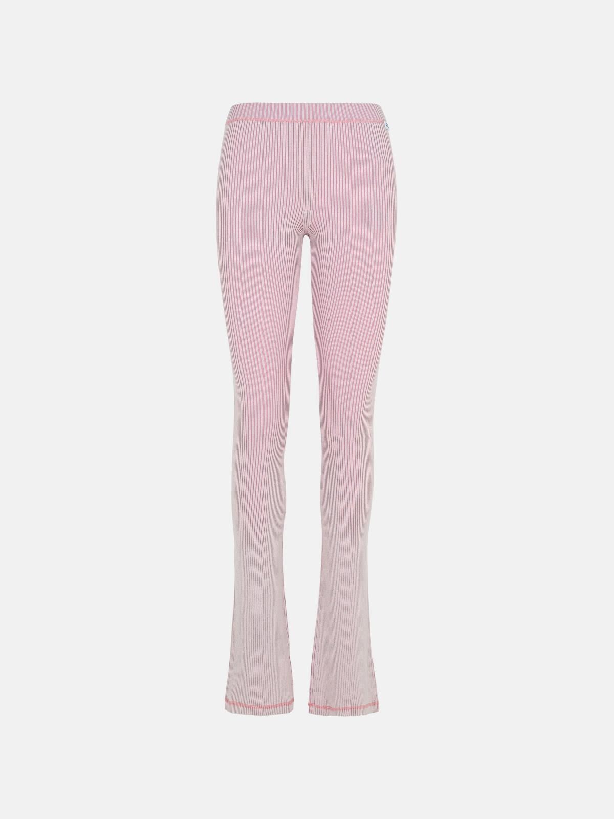 Gcds Leggings In Pink Viscose Blend
