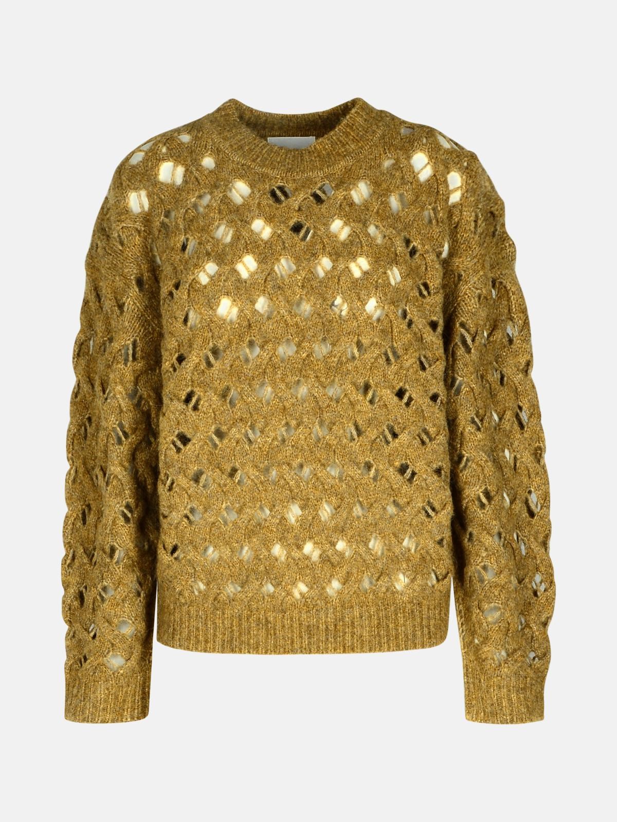 Marant Etoile 'aurelia' Beige Acrylic Blend Sweater In Brown