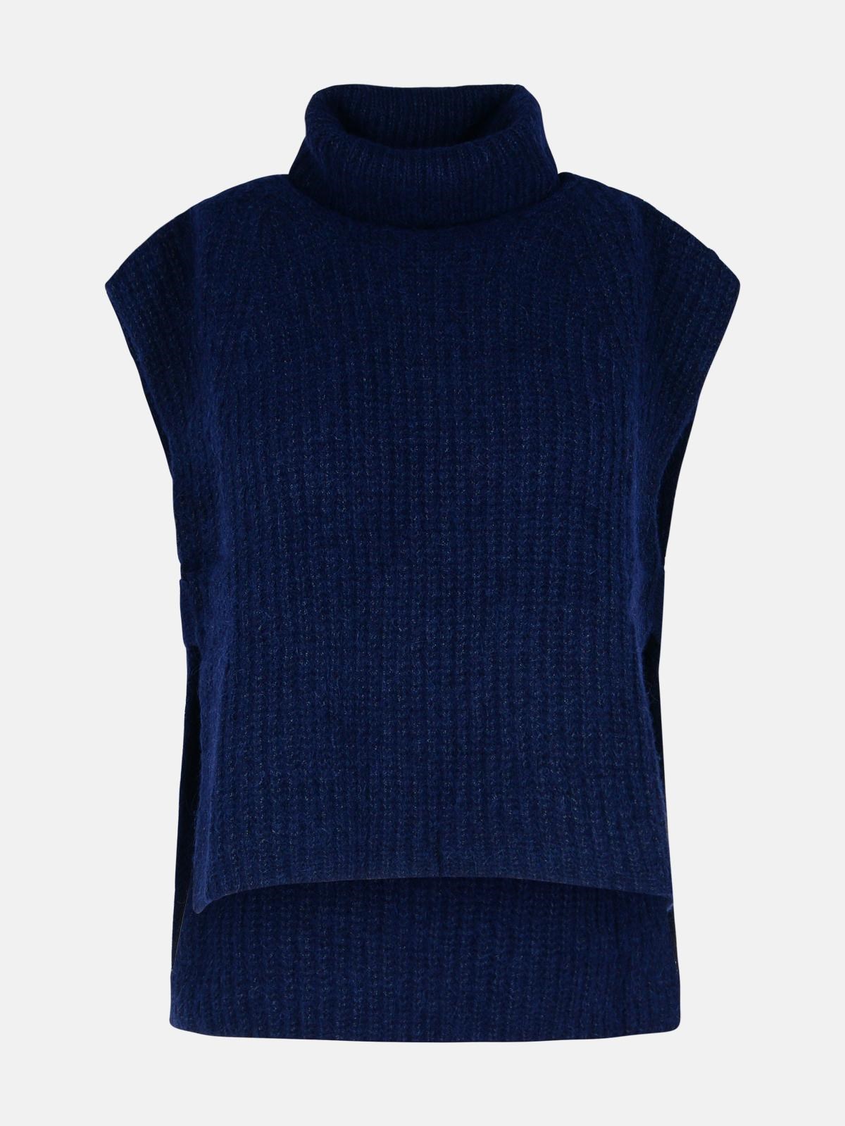 Isabel Marant Étoile 'megan' Navy Alpaca Blend Vest