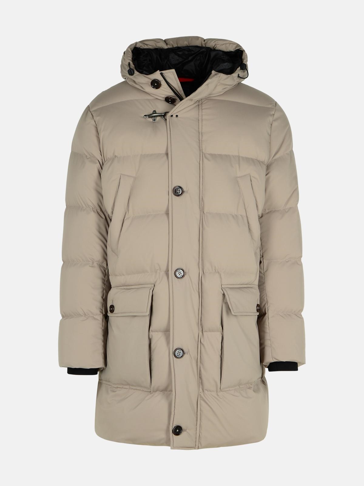 Fay Beige Polyester Down Jacket In Beige