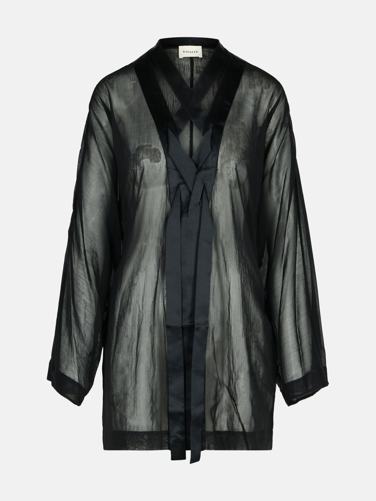 Khaite KHAITE 'Mehna' Black Cotton Blend Dress　KHAITE 'Mehna' ブラック コットン ブレンド ドレス