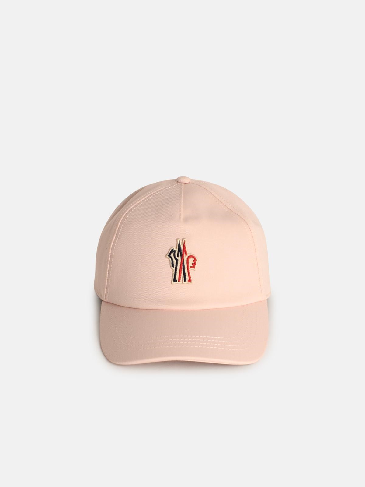 Shop Moncler Pink Cotton Cap