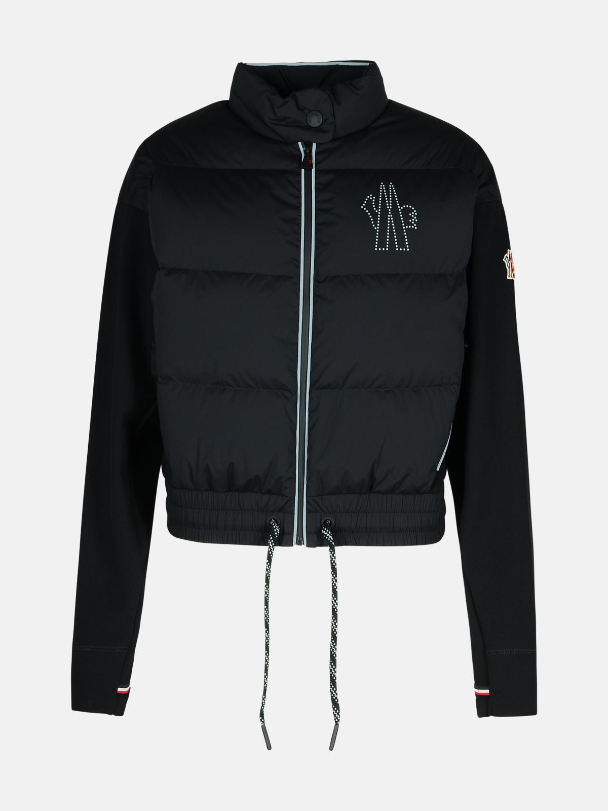 Shop Moncler Black Polyamide Blend Sweatshirt