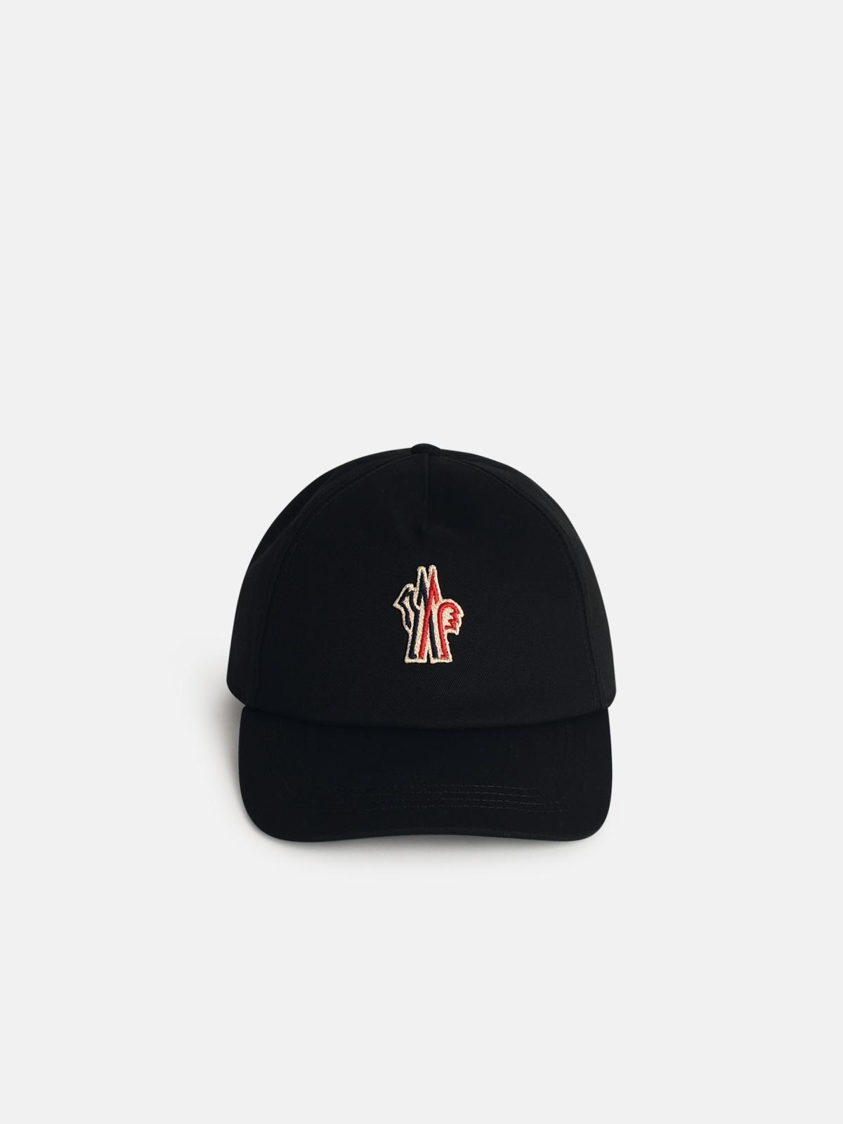 Shop Moncler Black Cotton Cap