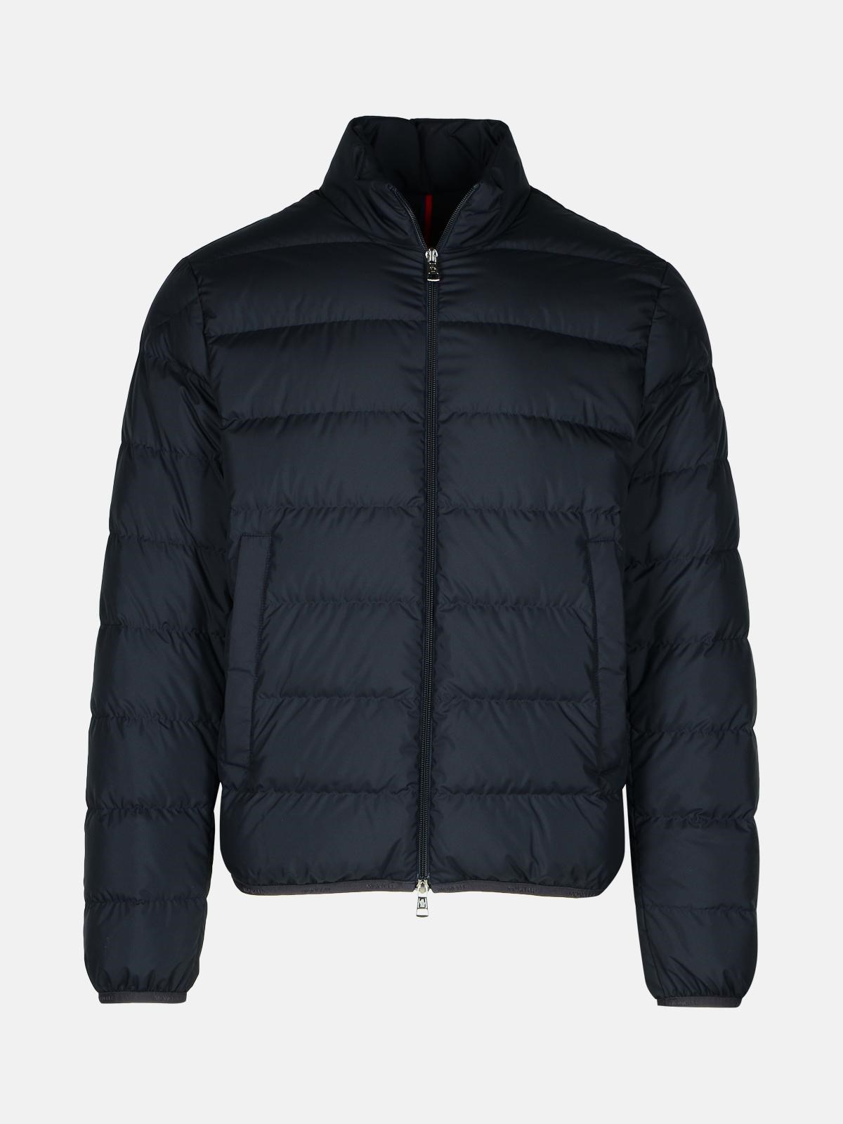 Shop Moncler 'baudinet' Goose Down Jacket In Navy