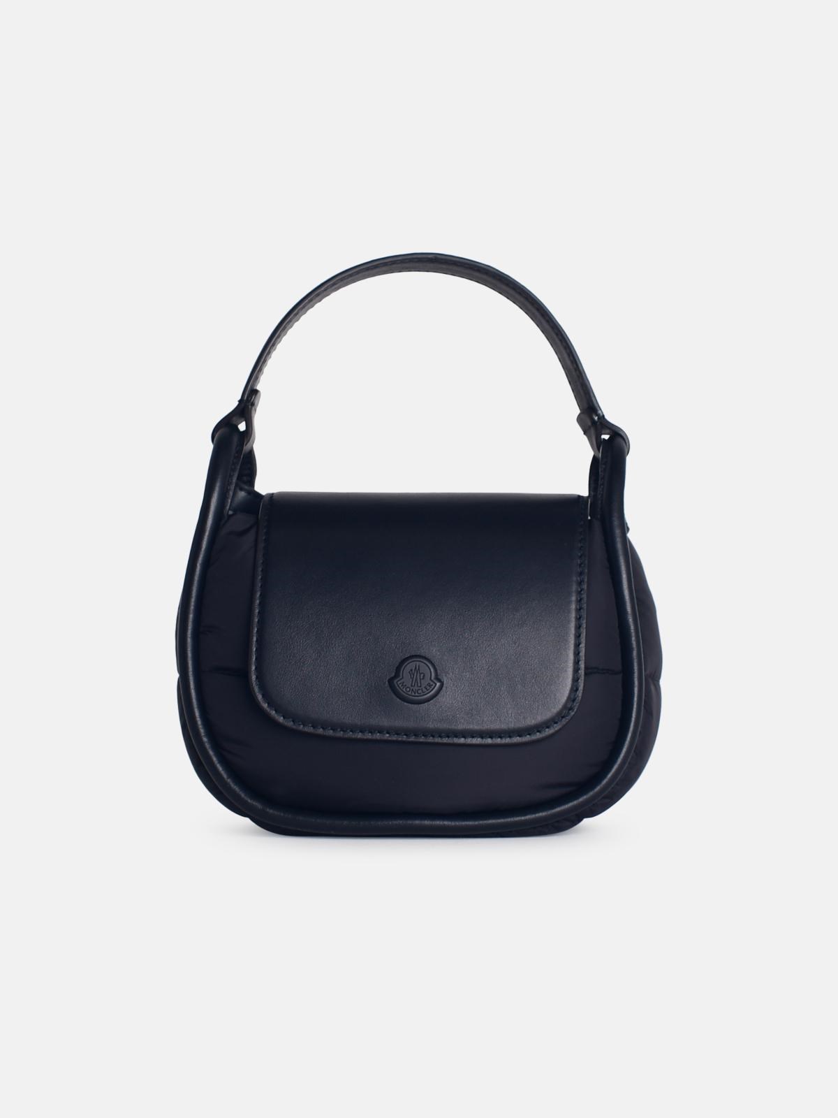 MONCLER 'Tiarna' Black Leather Blend Mini Bag