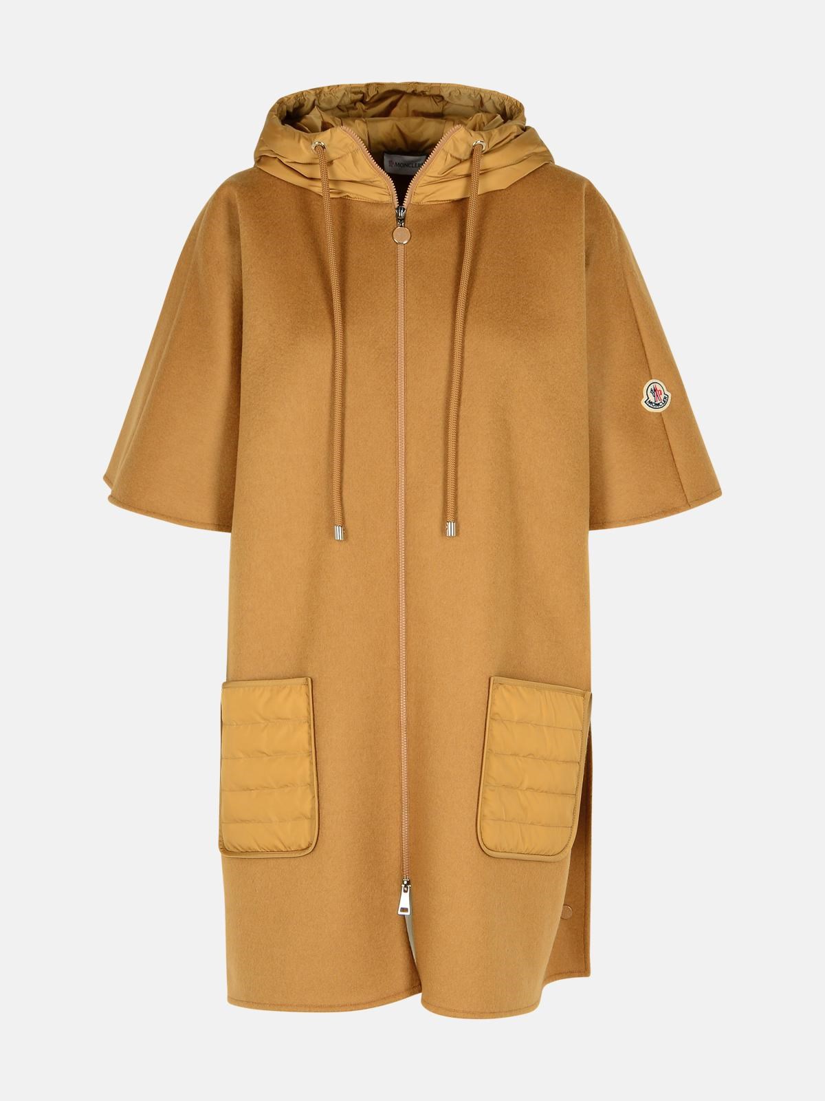 Moncler Beige Wool Cape