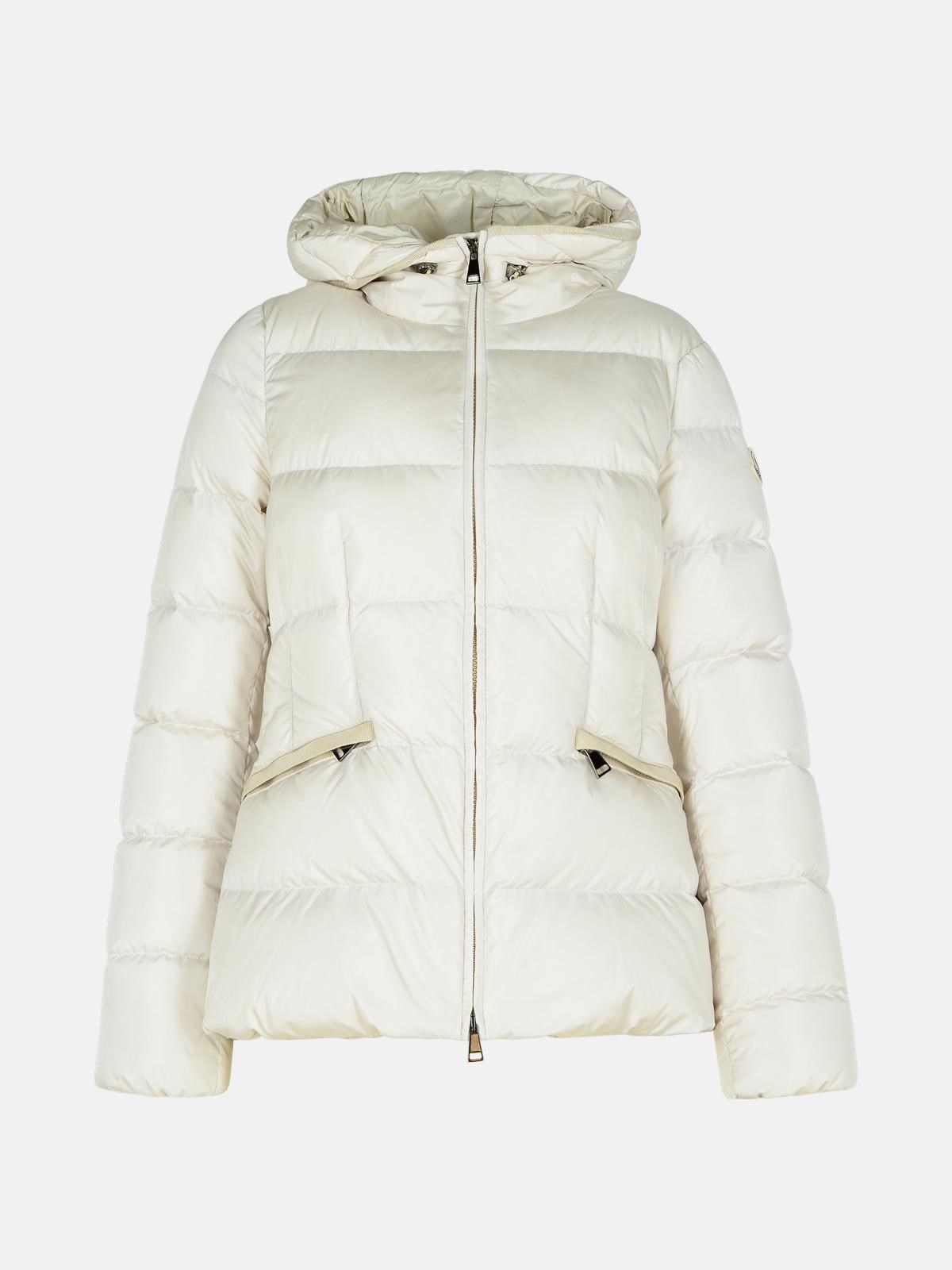 MONCLER 'AVOCE' CREAM POLYAMIDE DOWN JACKET 