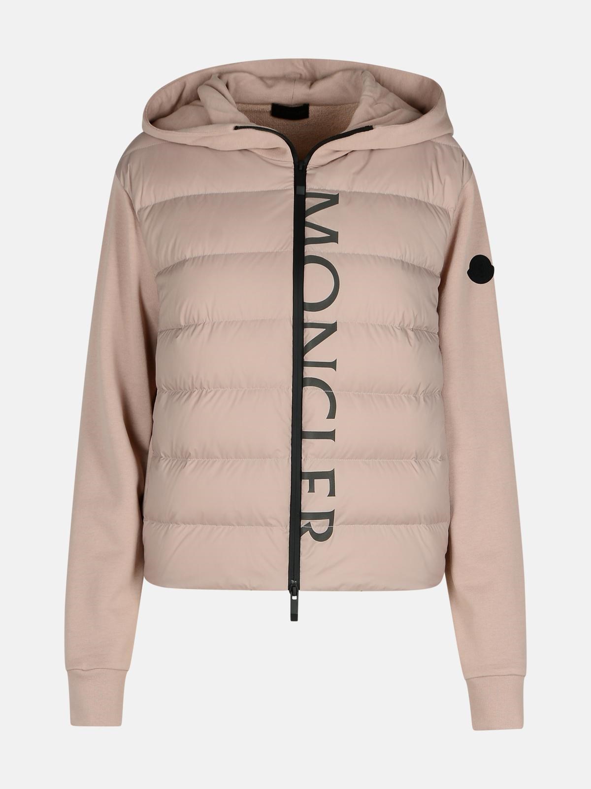 Moncler Pink Cotton Blend Sweatshirt