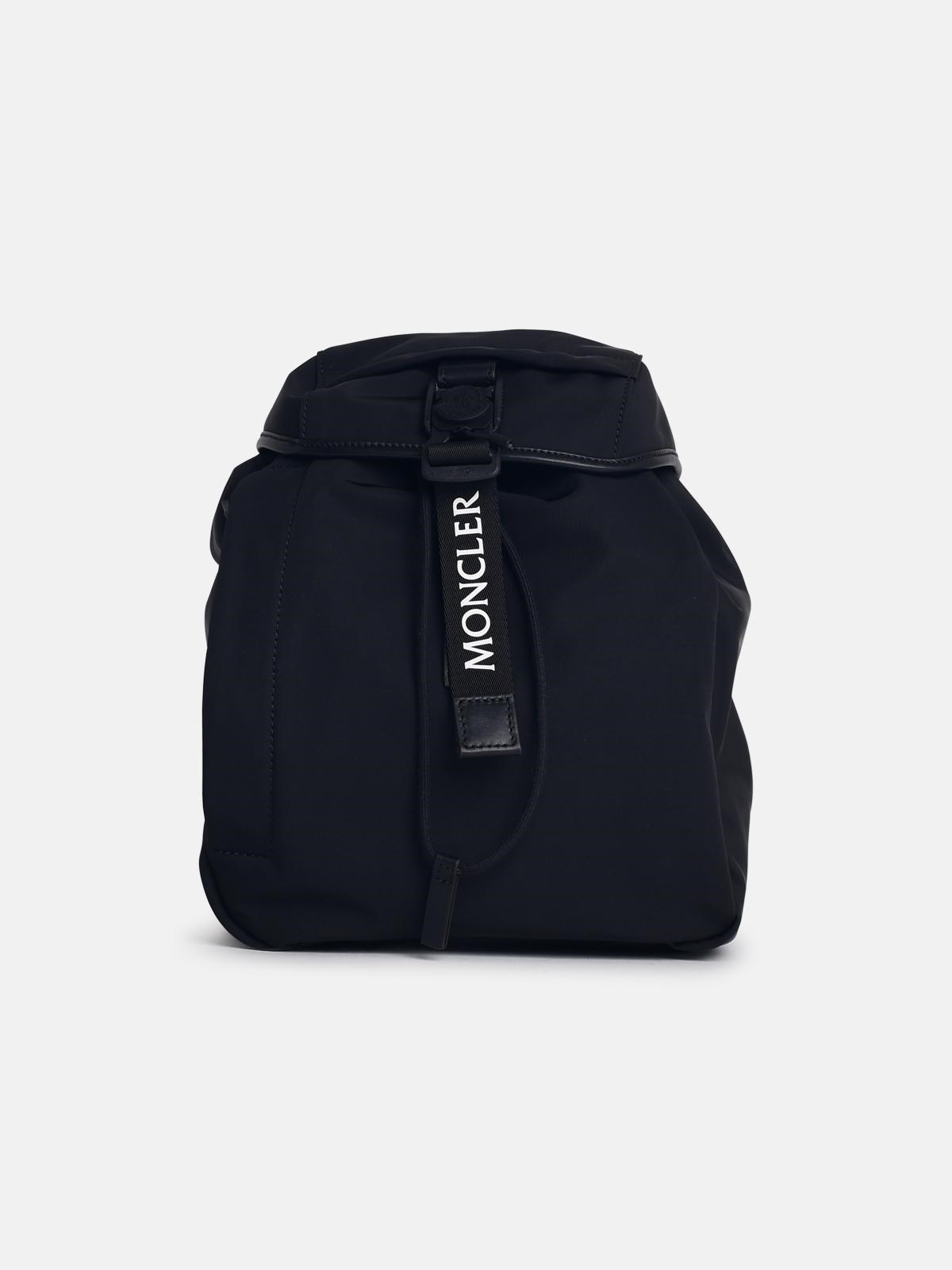 Moncler 'trick' Black Nylon Backpack In Black