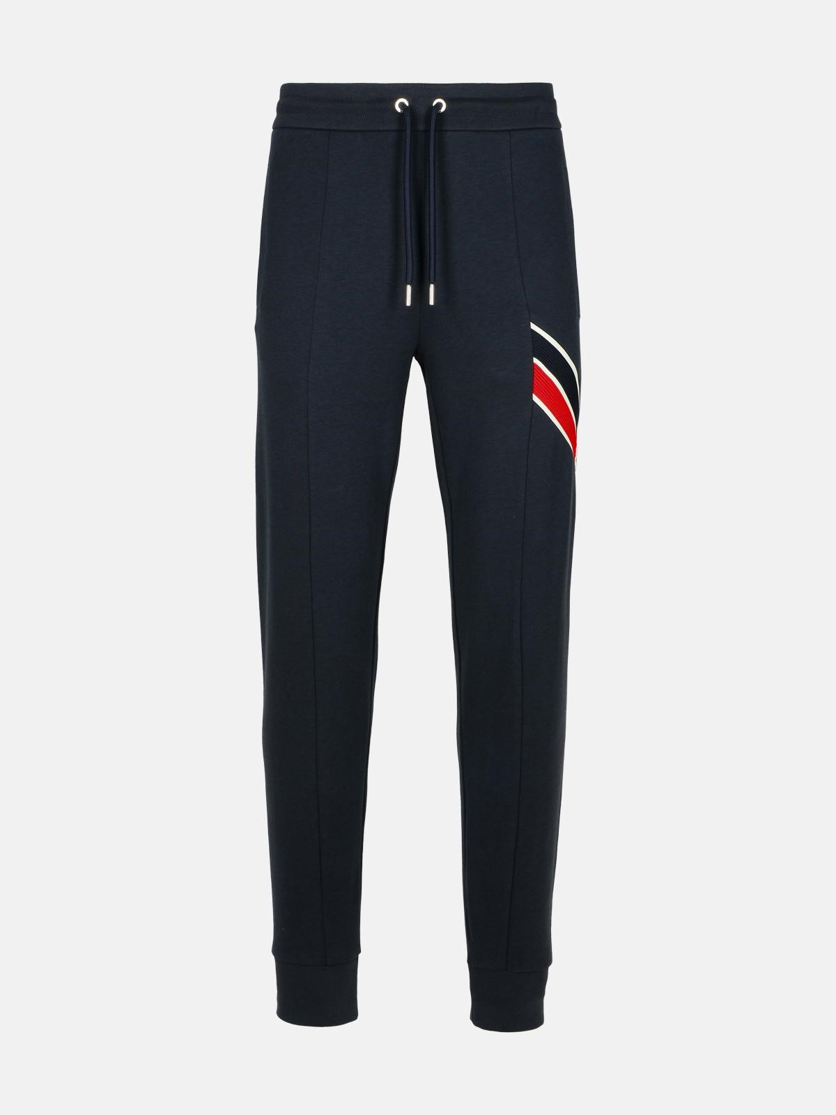 Moncler 'jogger' Navy Cotton Pants In Blue