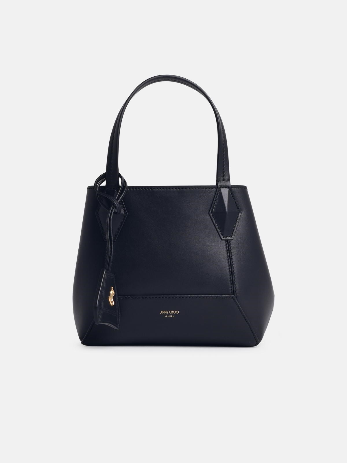 Shop Jimmy Choo 'diamond' Small Black Leather Bag