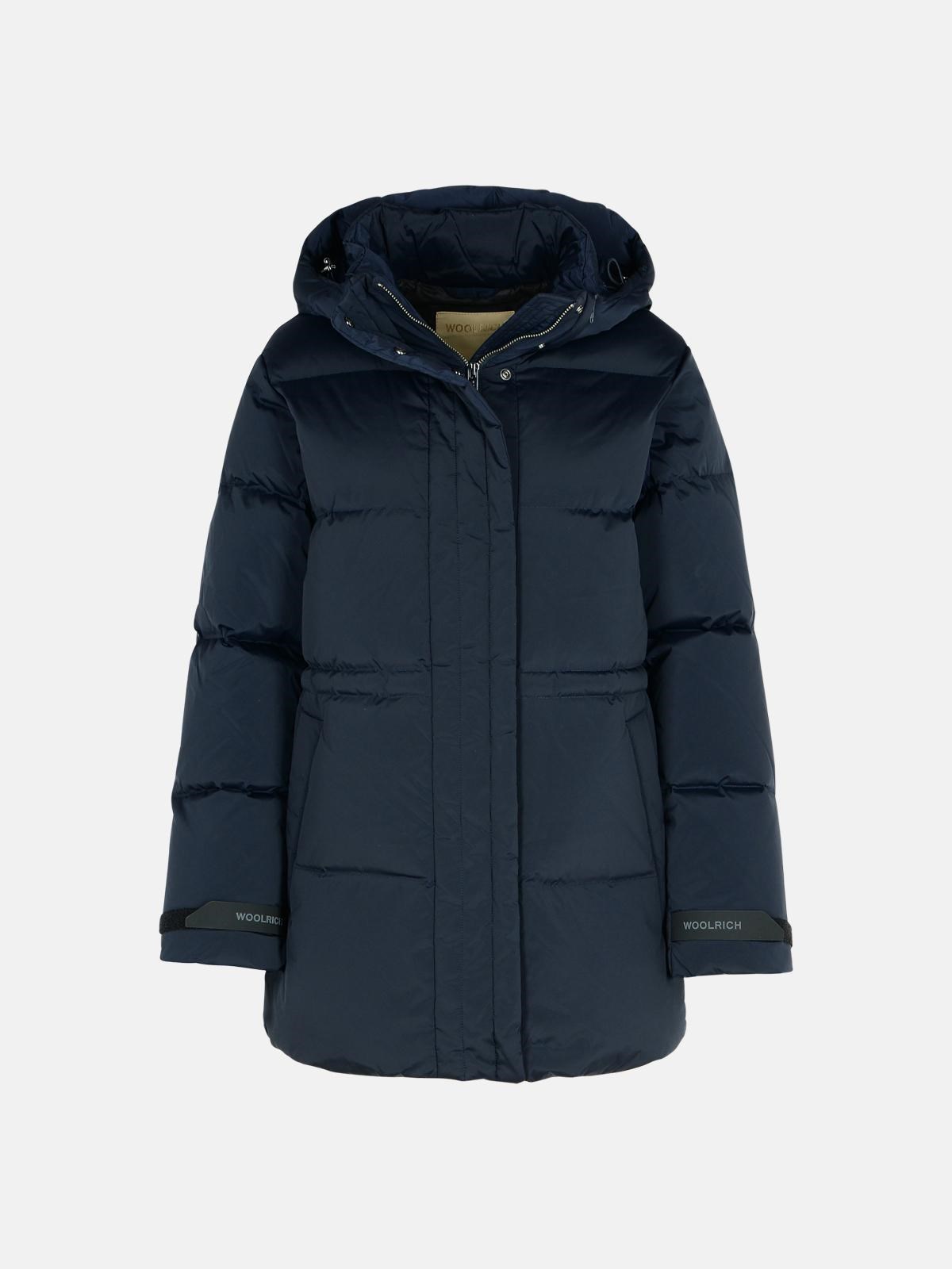 Woolrich 'alsea' Blue Polyamide Blend Down Jacket In Blue