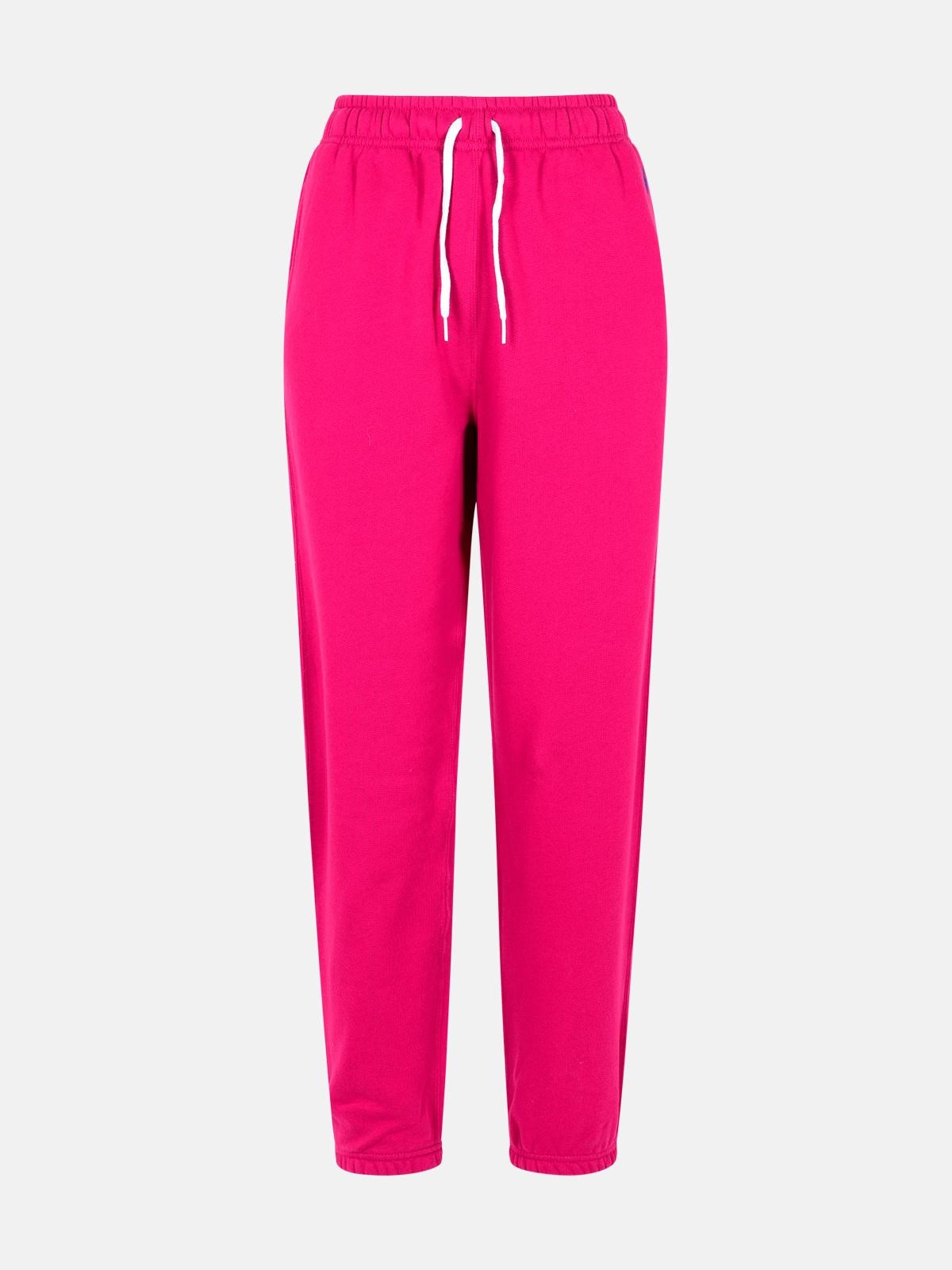 パンツ Polo Ralph Lauren Fuchsia Cotton Jogging Trousers Polo Ralph Lauren Women's Fuchsia Cotton Jogging Trousers