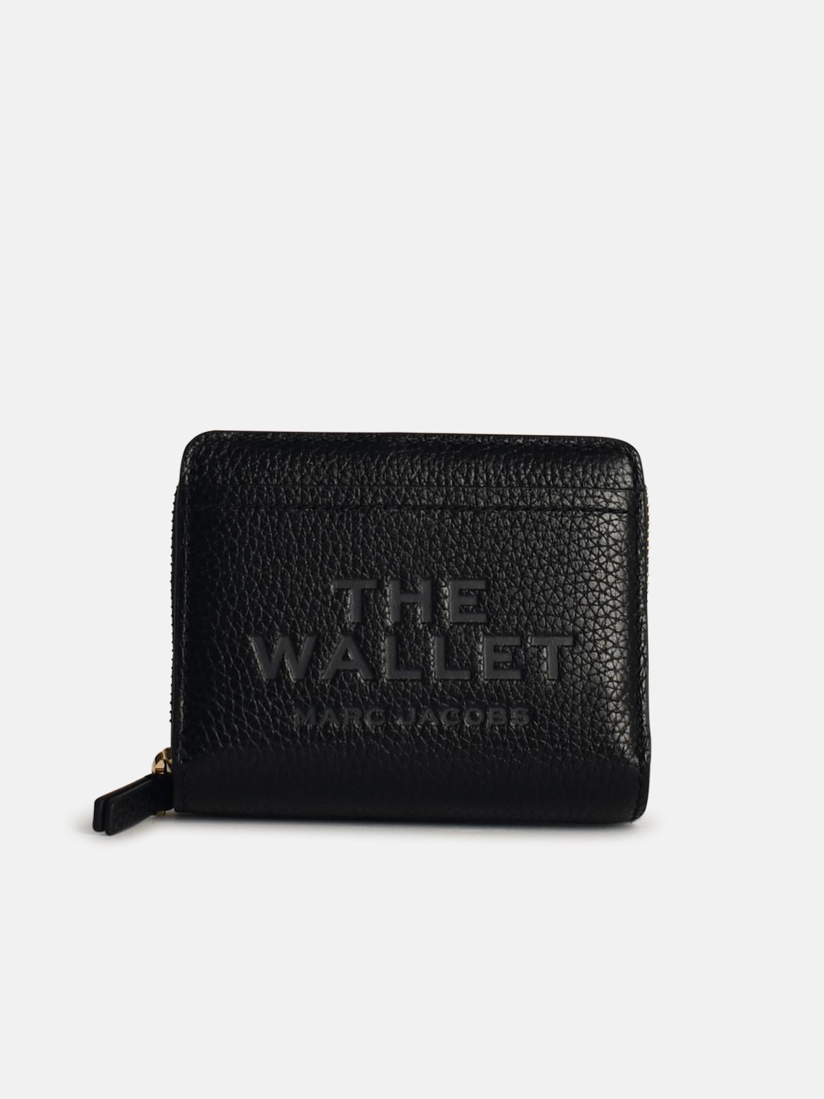 Marc Jacobs Compact Black Leather Mini Wallet