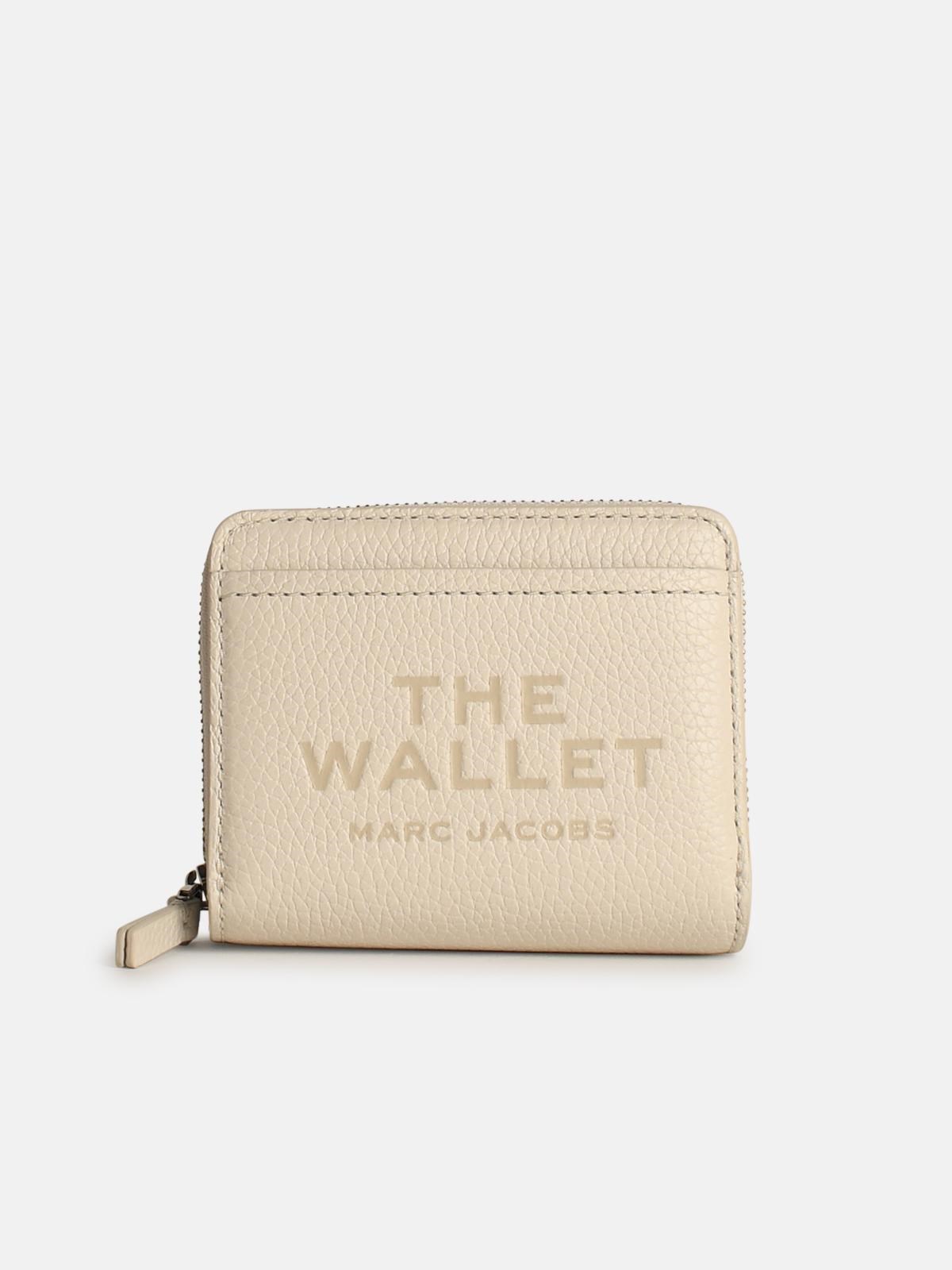 Marc Jacobs Compact White Leather Mini Wallet